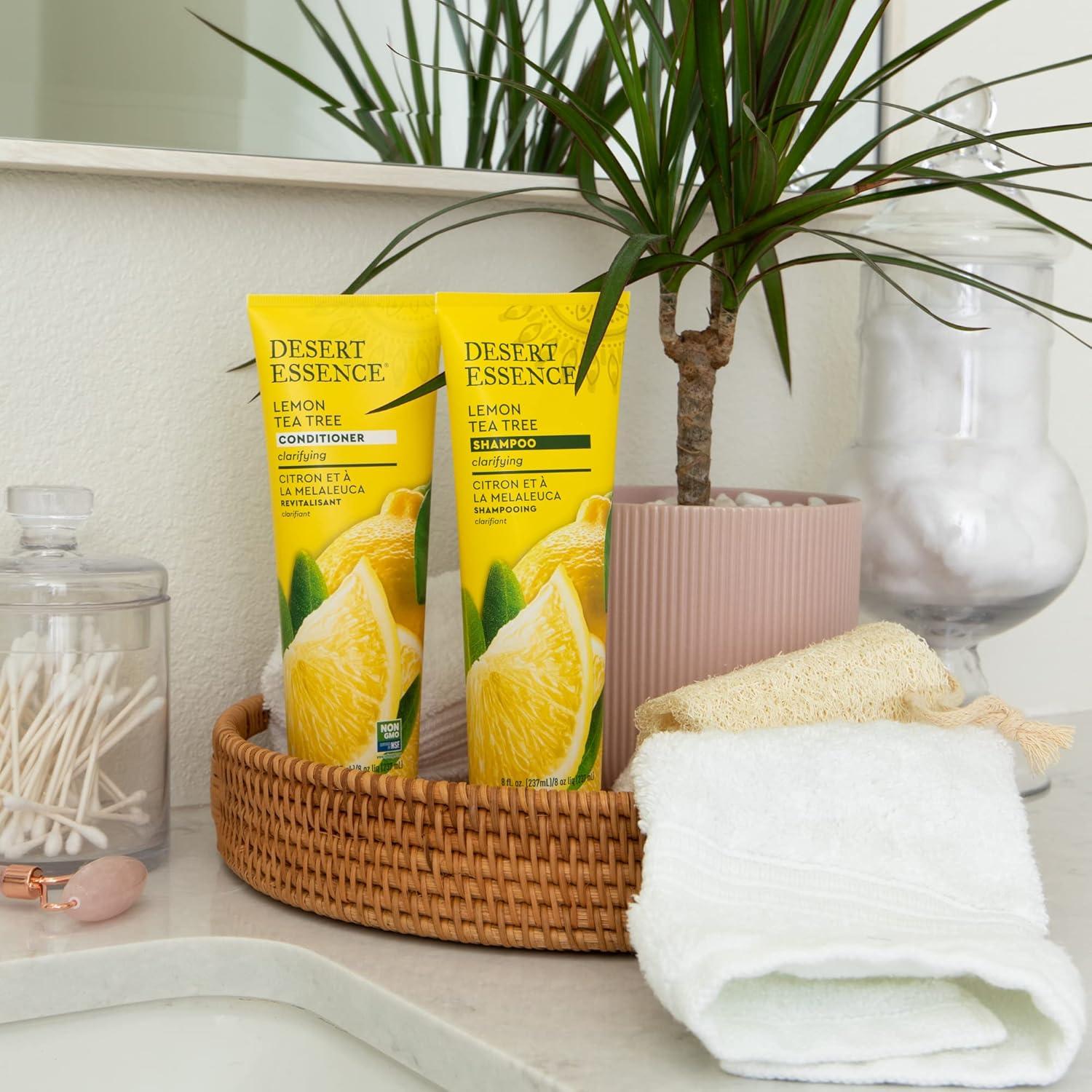 Champú de Árbol de Té Limón Desert Essence 236 ml - Revitaliza y Fortalece