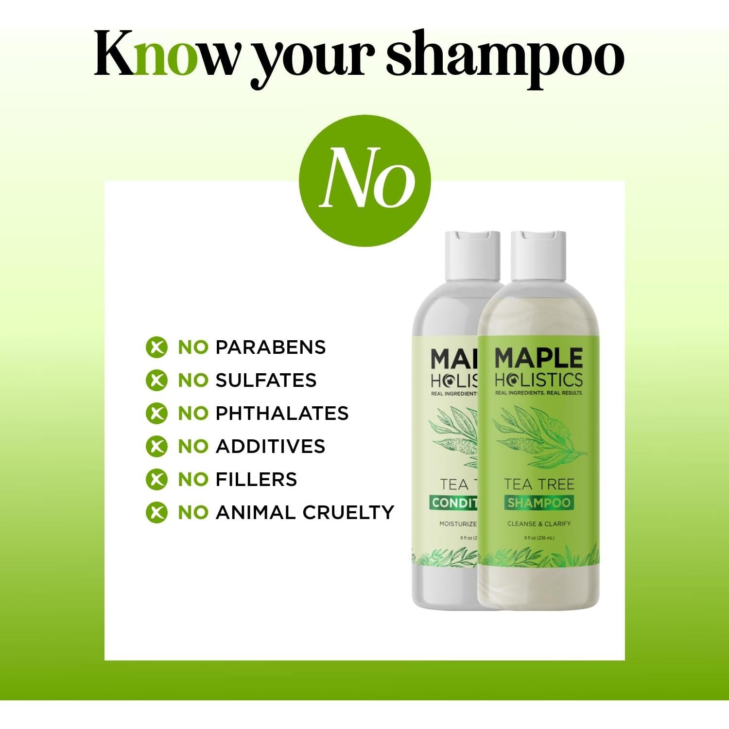 Juego de Champú y Acondicionador Maple Holistics 2x250ml