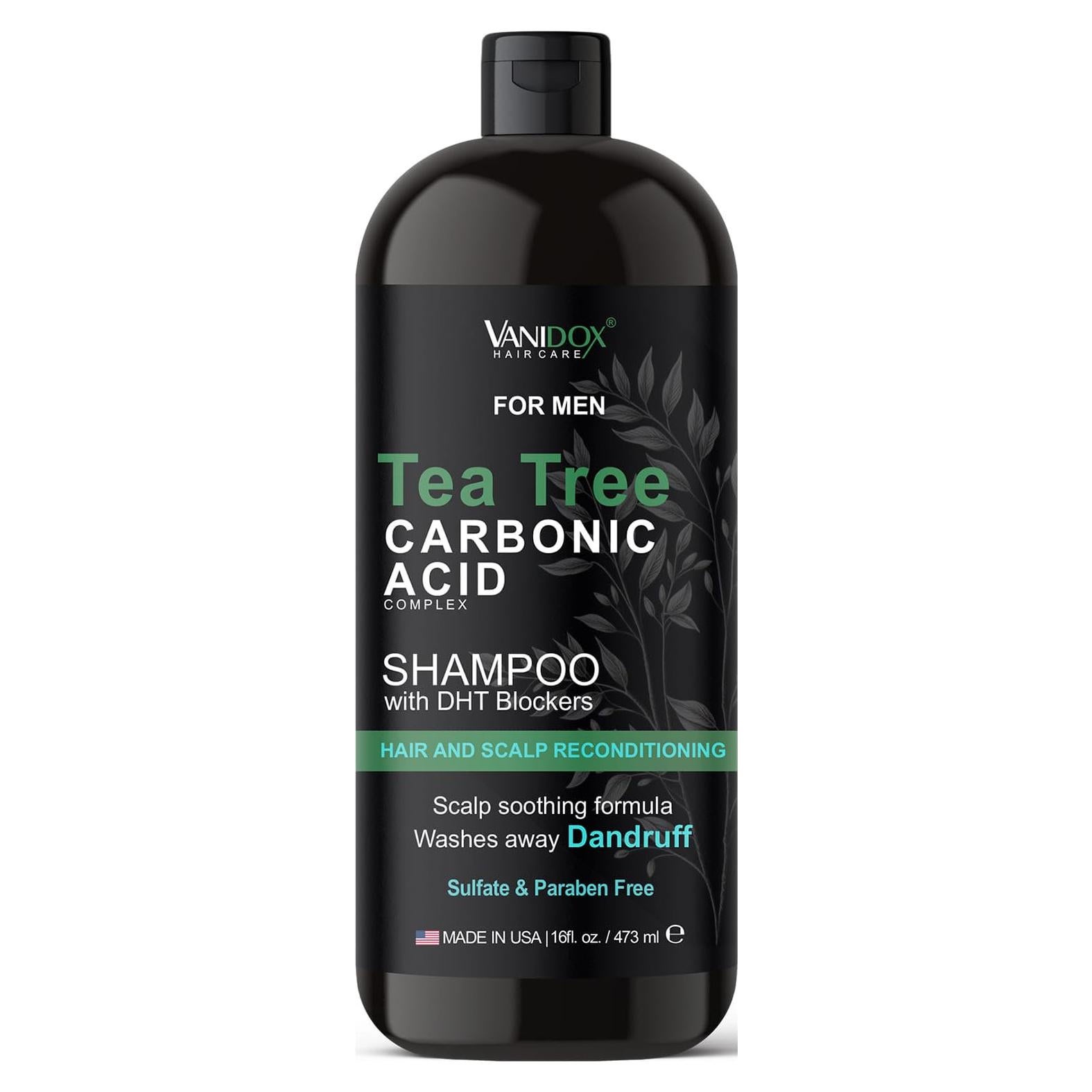 Champú Vanidox Árbol de Té 473ml - Crecimiento Cabello Hombre