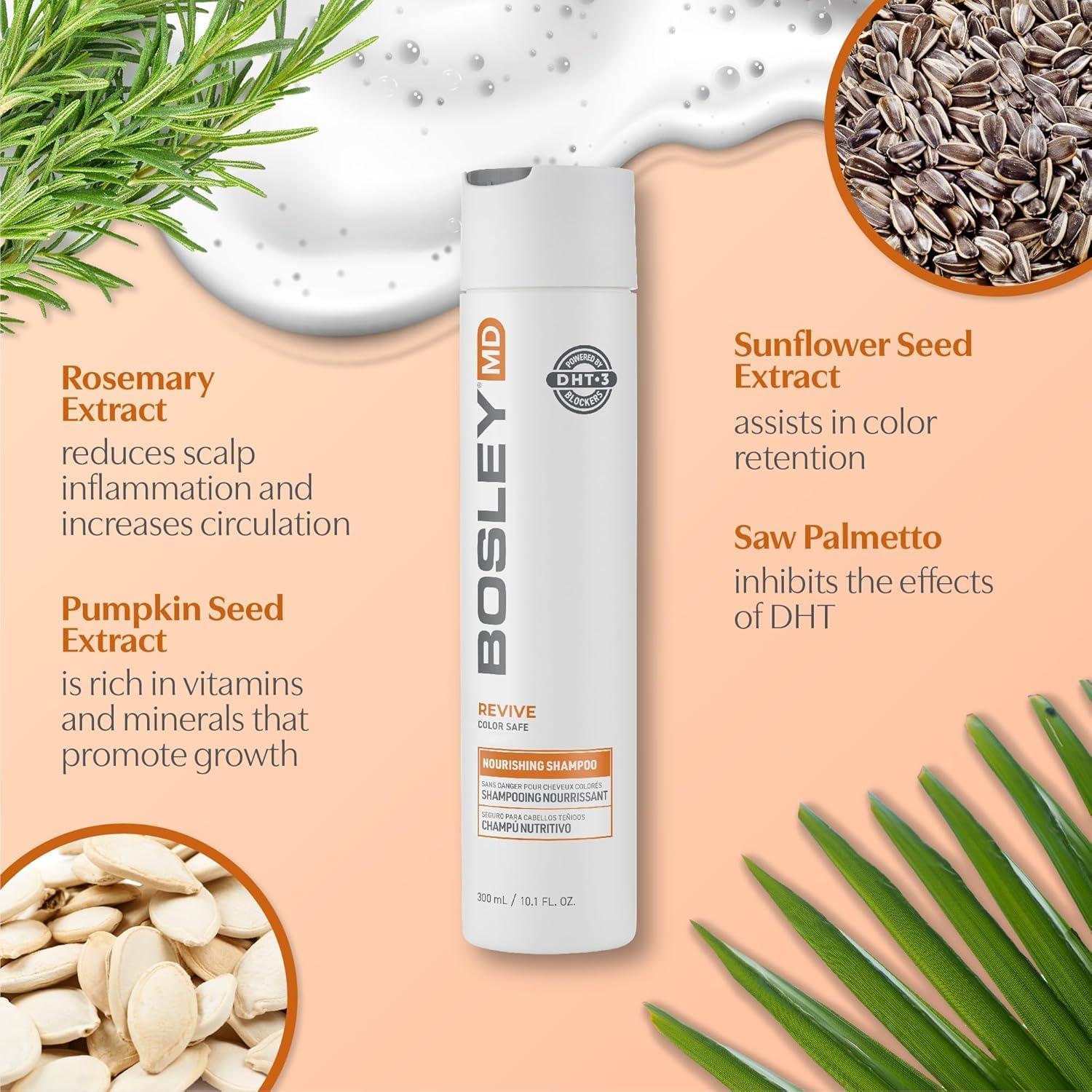 Champú Nutritivo BosRevive 300 ml - Sin Sulfatos, Vegano