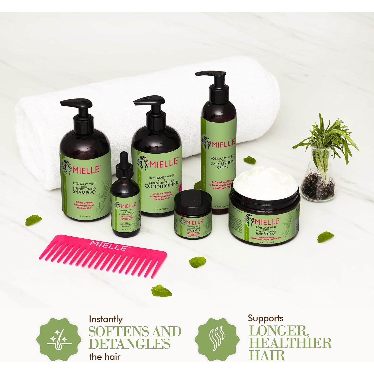 Acondicionador Fortalecedor Mielle Organics Romero y Menta 340g