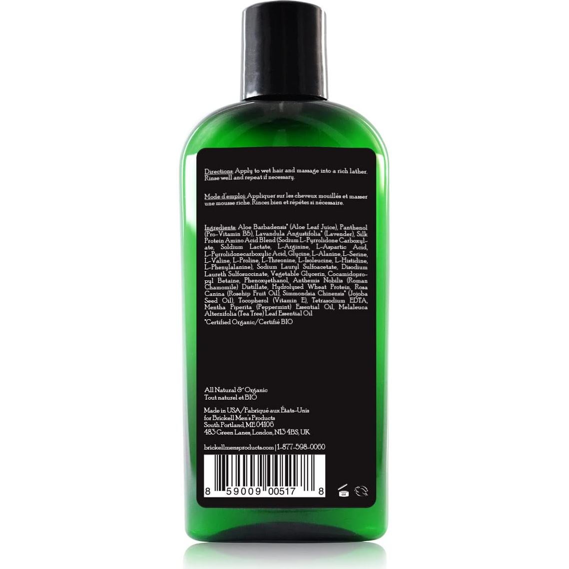 Champú Fortalecedor Natural Brickell 226 g para Hombres