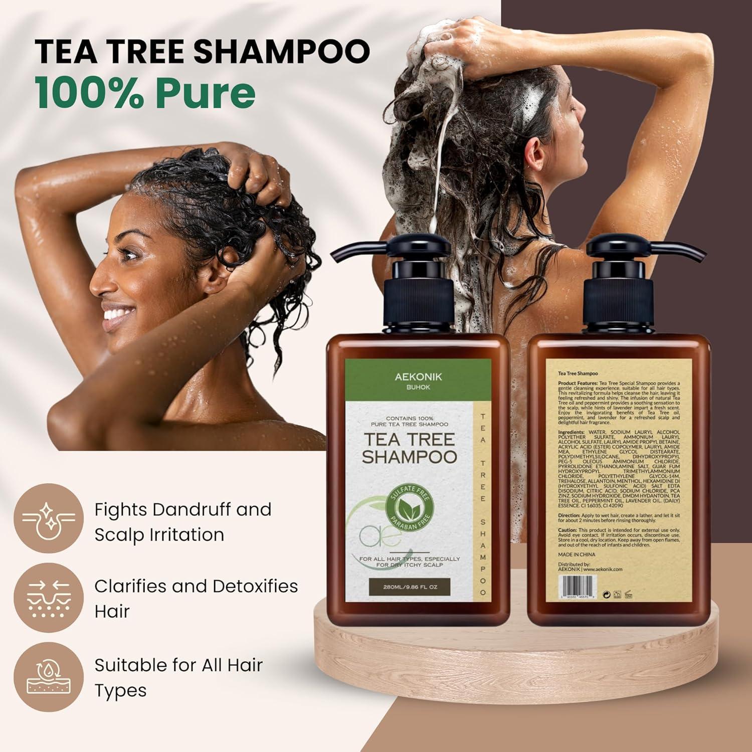 Champú Aekonik Árbol de Té 280 ML Anticaspa Hidratante