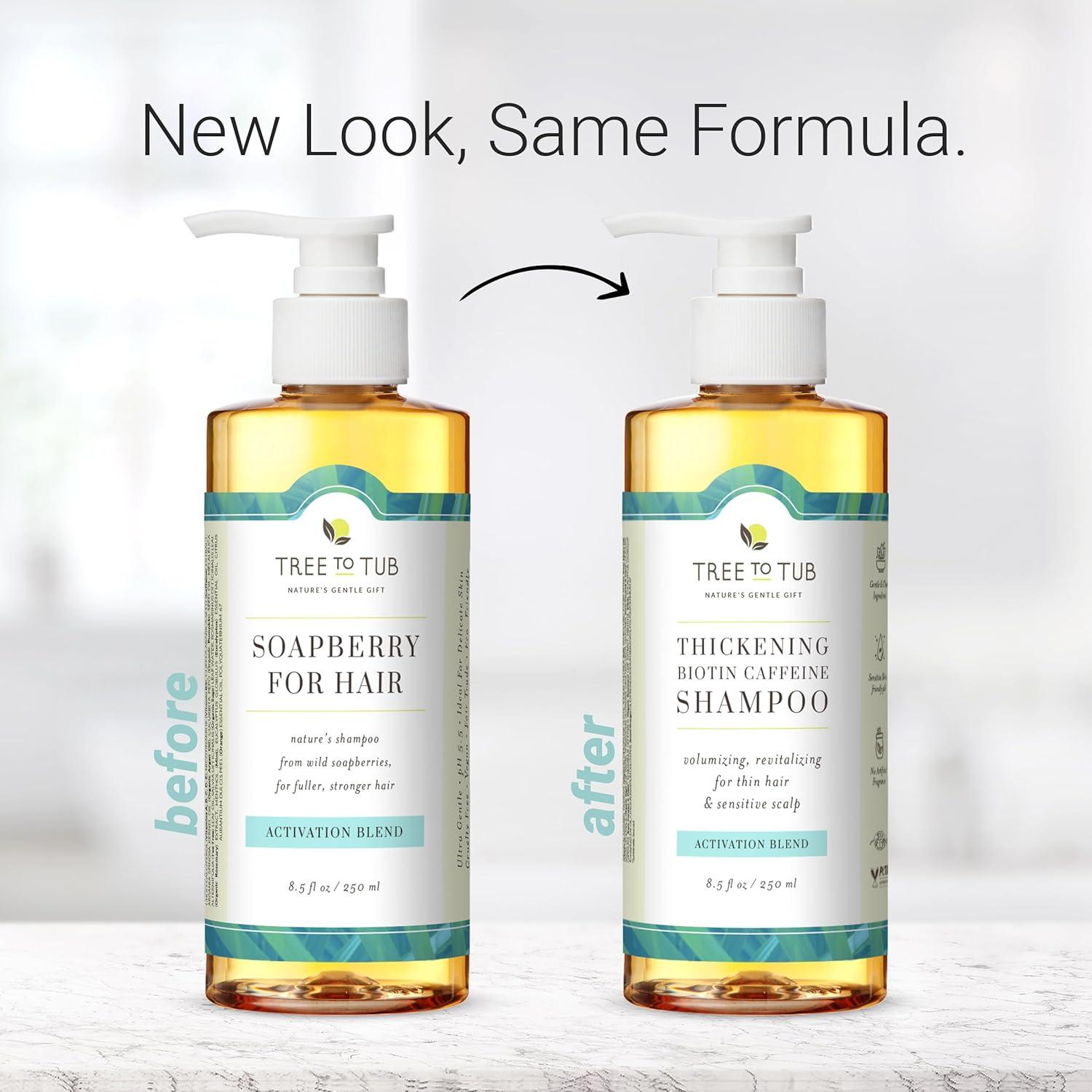 Champú Engrosante Tree To Tub Biotina 309g Sin Sulfatos