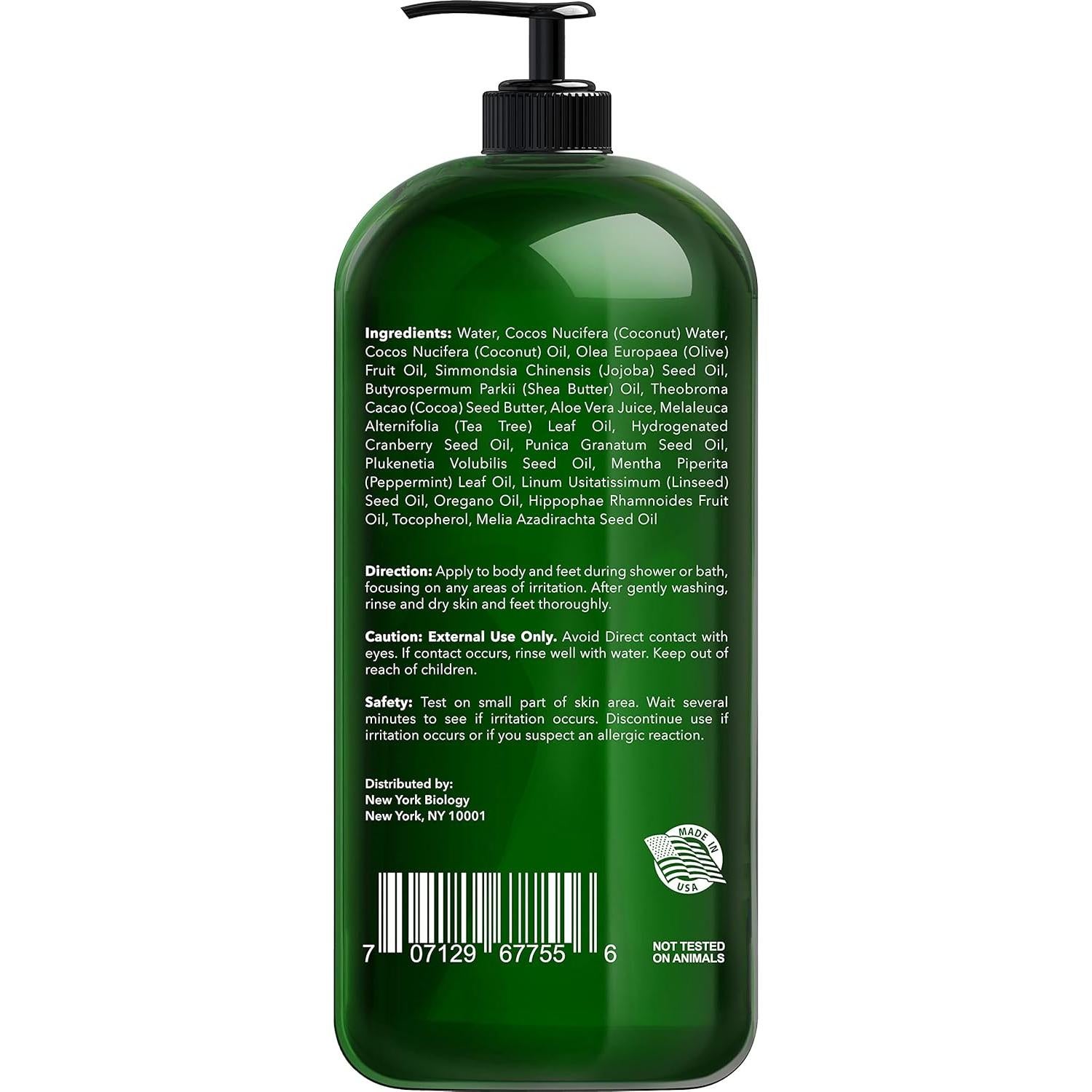 Jabón Corporal Hidratante Árbol de Té 500 ml - Nueva York