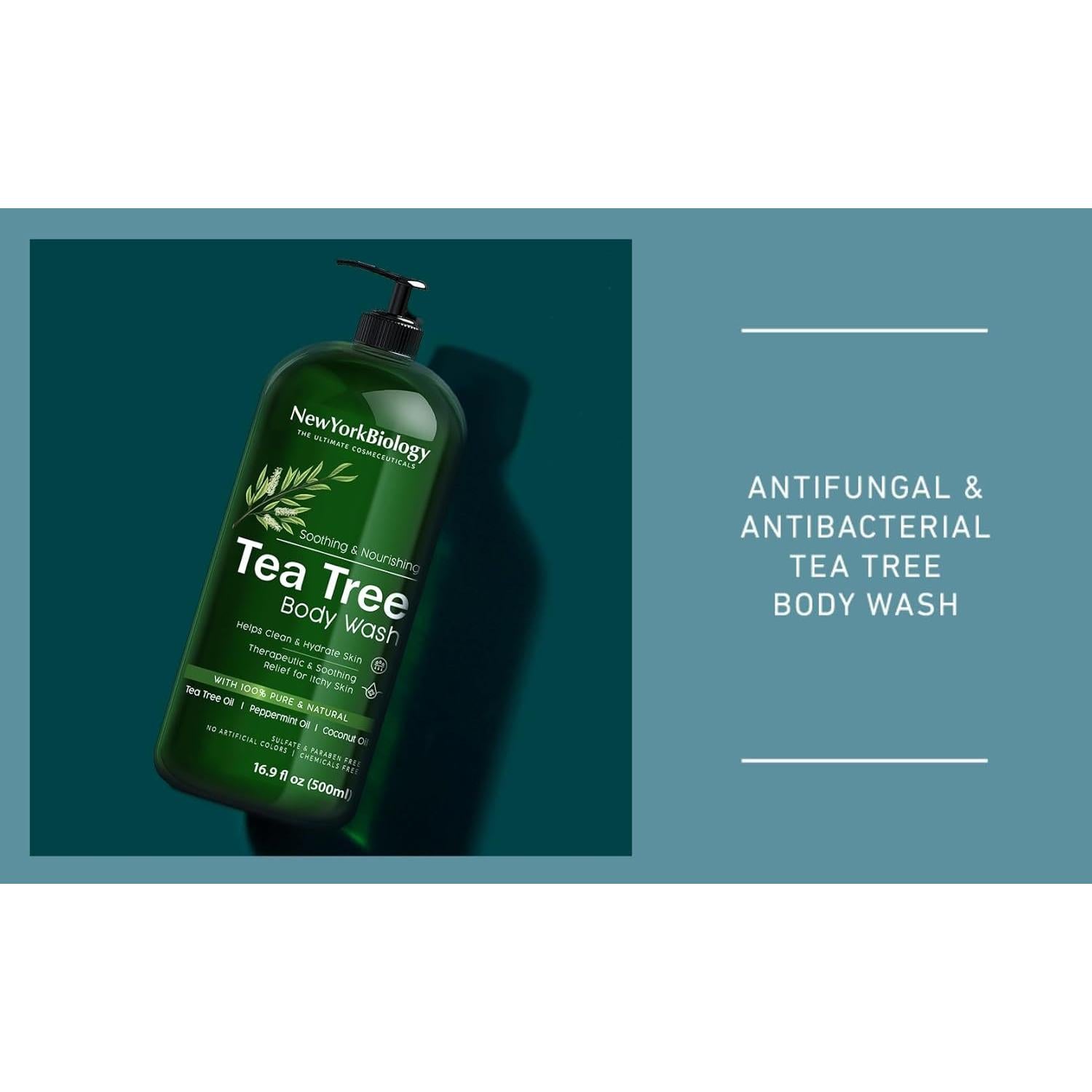 Jabón Corporal Hidratante Árbol de Té 500 ml - Nueva York