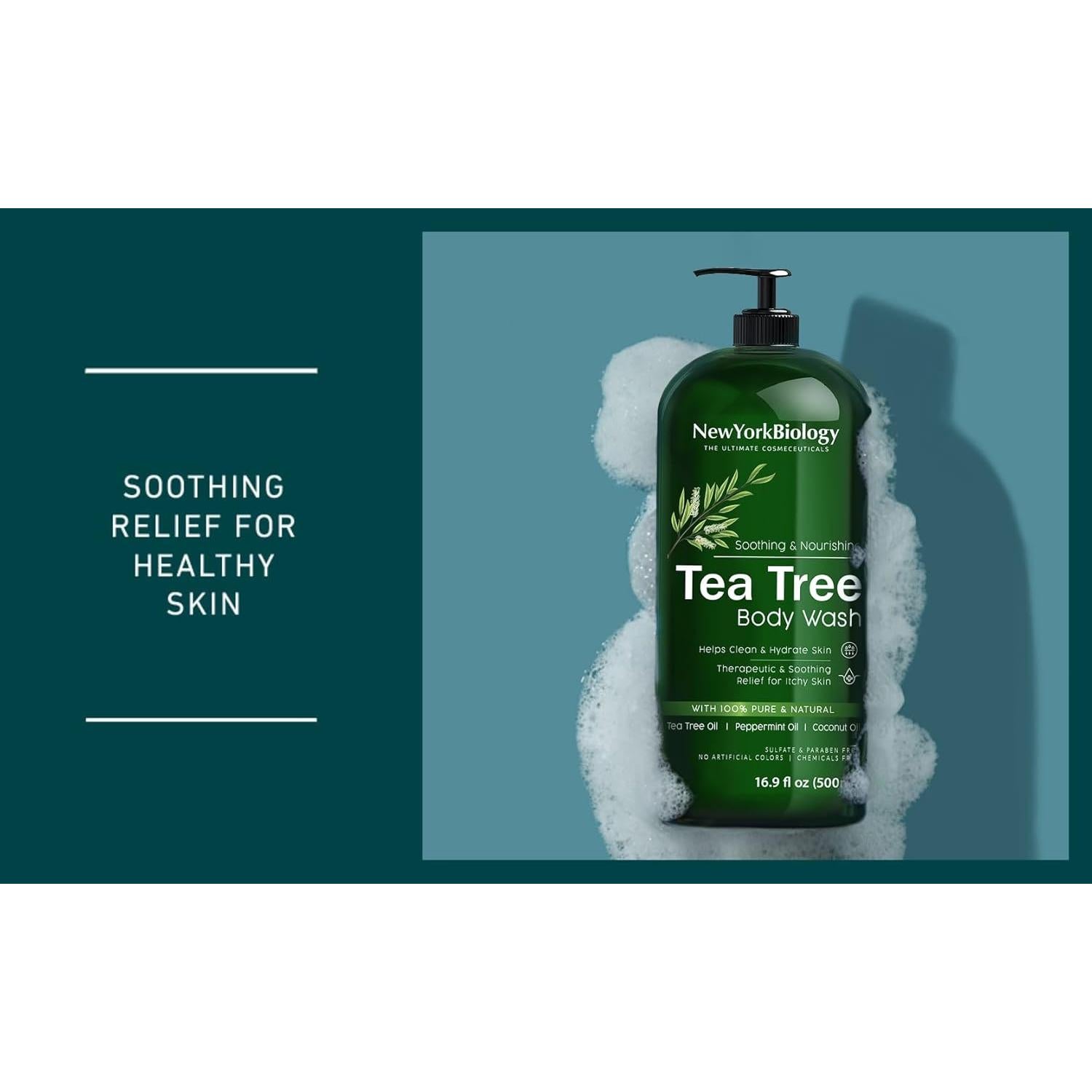 Jabón Corporal Hidratante Árbol de Té 500 ml - Nueva York