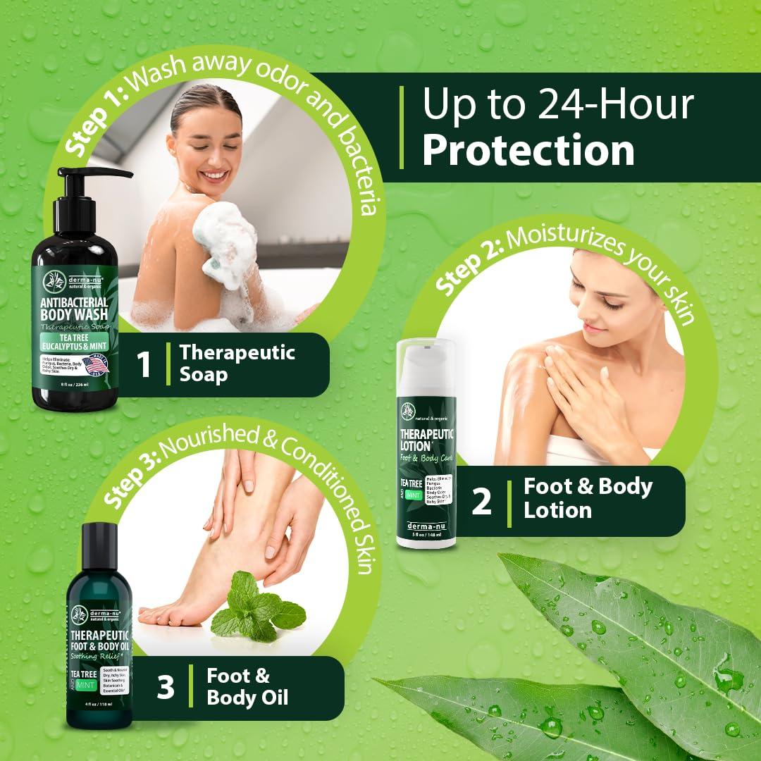 Jabón Corporal Antibacteriano Derma-Nu 236ml Eucalipto