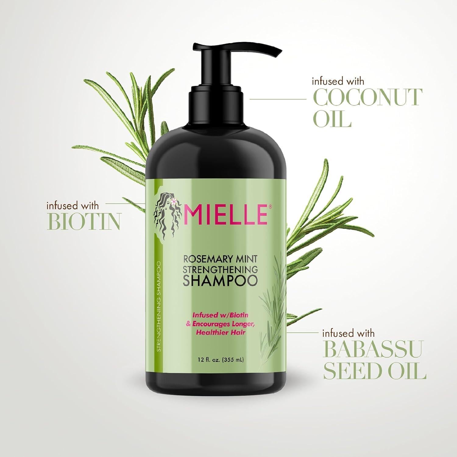 Champú Fortalecedor Mielle Organics Romero y Menta 340 g