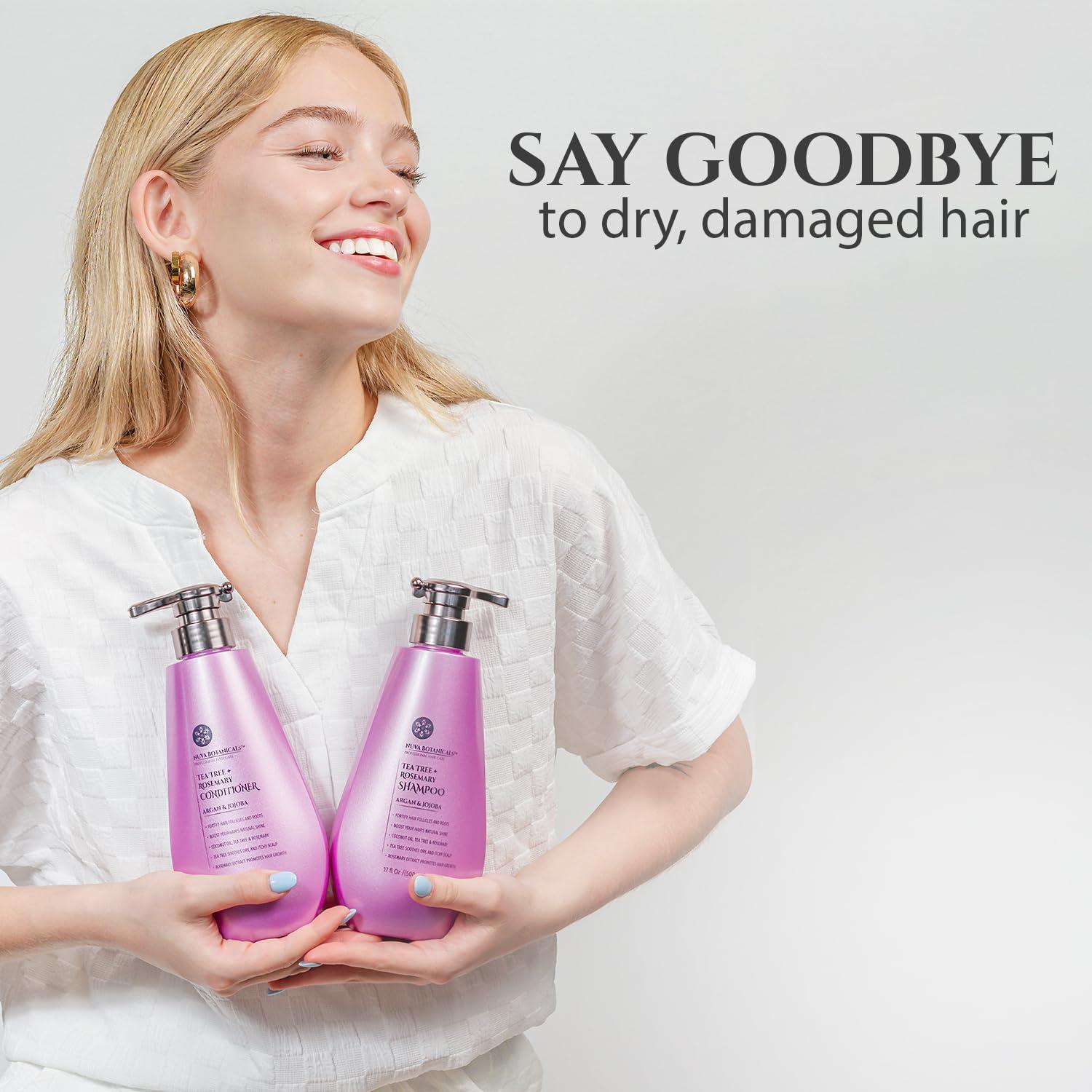 Champú y Acondicionador Natural NuvaBrands 500ml Crecimiento Cabello