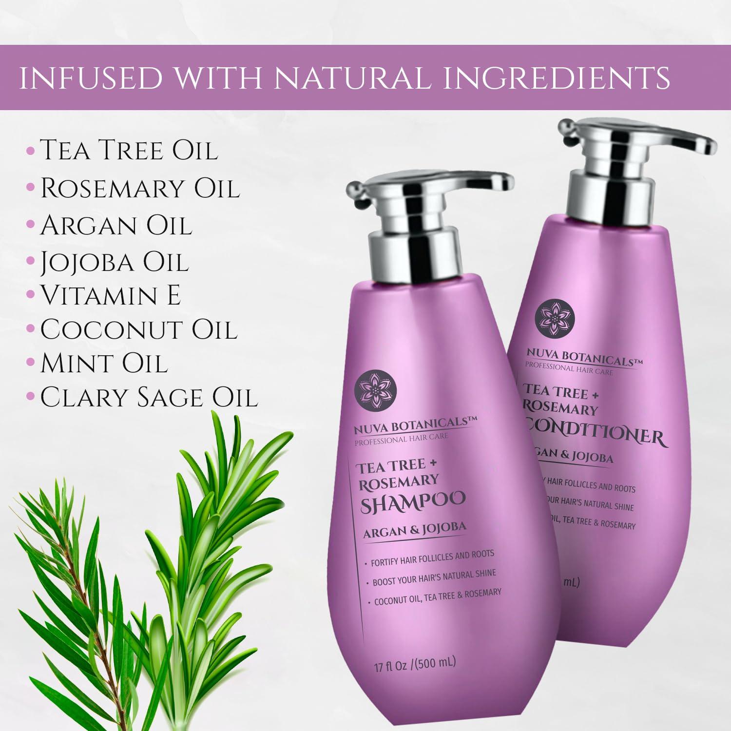 Champú y Acondicionador Natural NuvaBrands 500ml Crecimiento Cabello