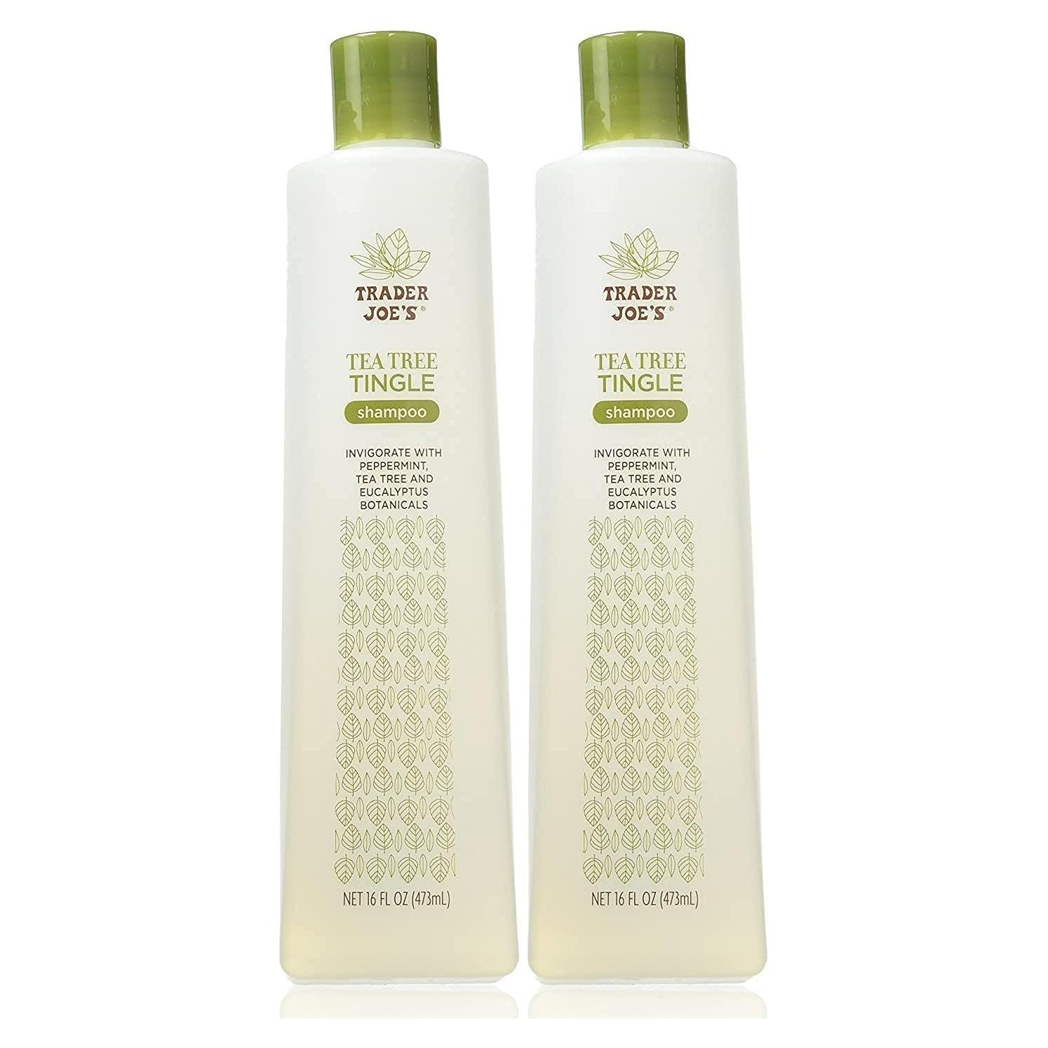 Champú Tea Tree Tingle Trader Joe's 2x473ml Eucalipto Menta