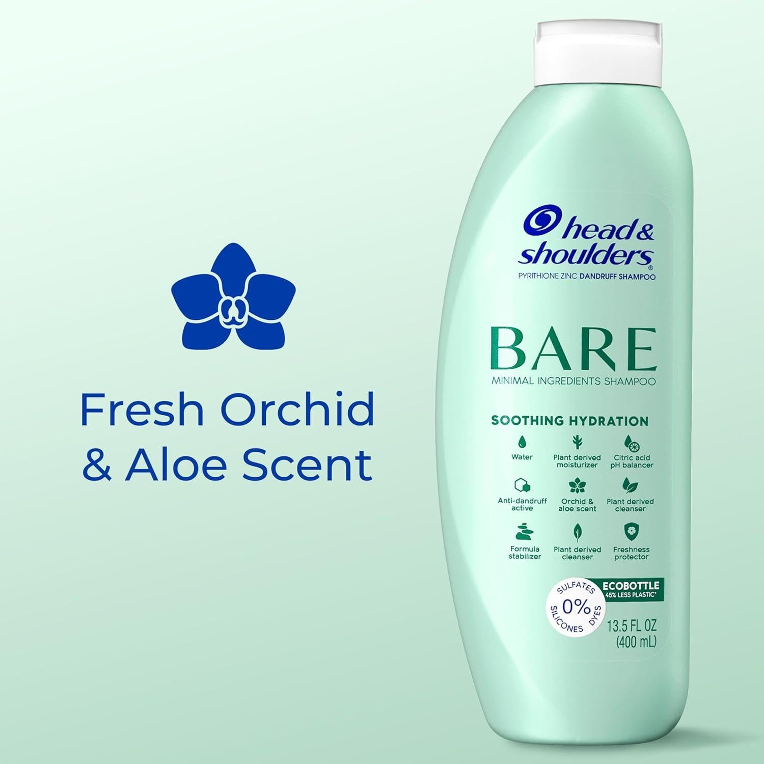 Champú Anticaspa Head & Shoulders BARE 2x400ml Sin Sulfatos