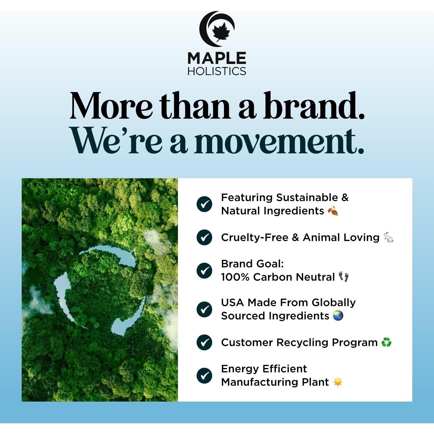 Set Champú y Acondicionador Maple Holistics 473 ml Menta