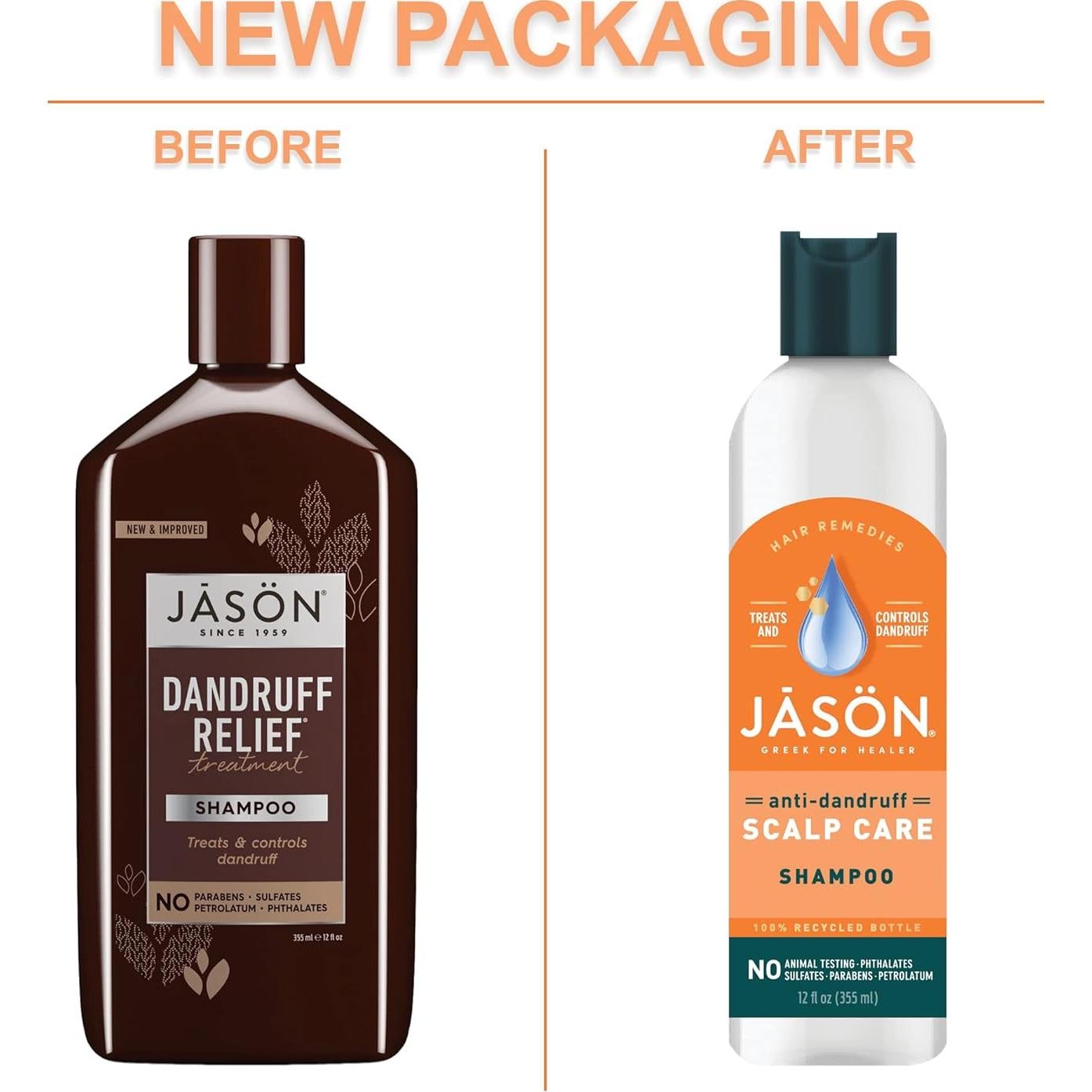 Champú Tratamiento para la Caspa Jason 340 g - Sin Parabenos