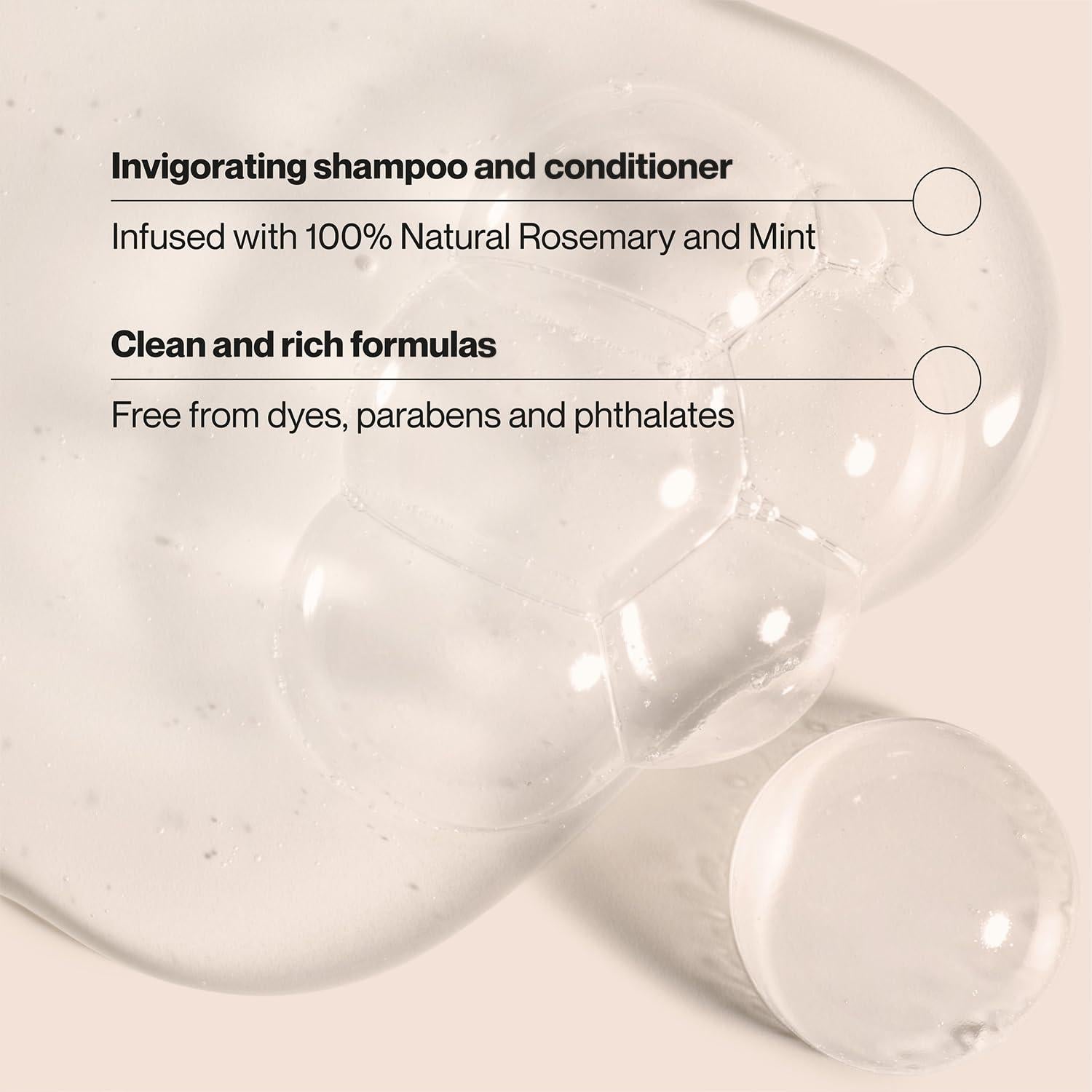 Set de Champú y Acondicionador Suave Romero y Menta 2 Piezas