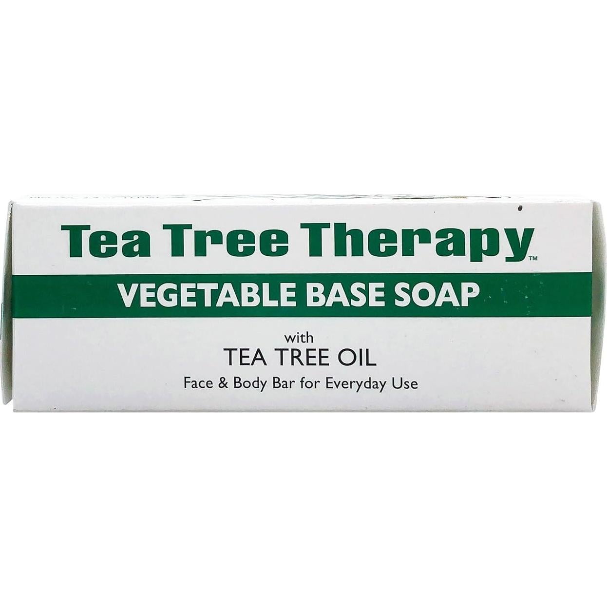Jabón de Base Vegetal Tea Tree Therapy 110g Cuidado Piel