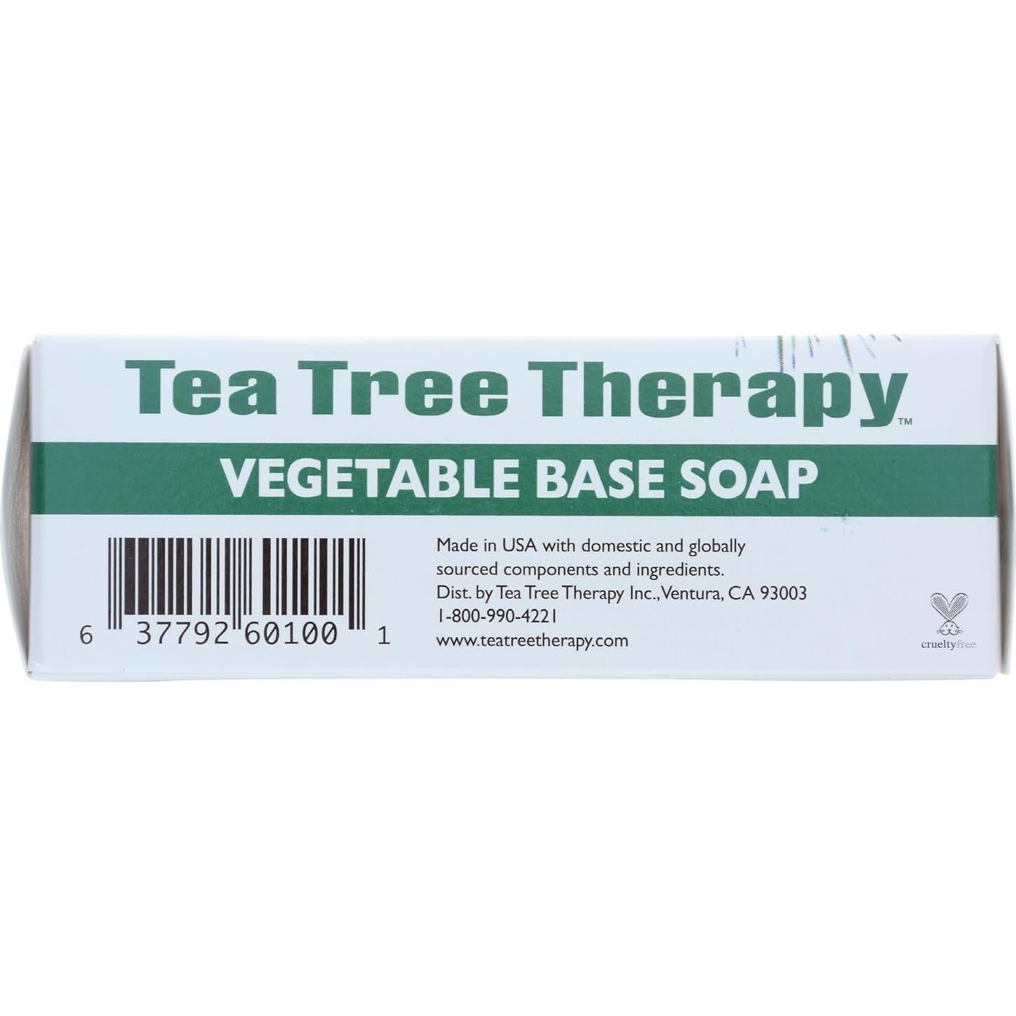 Jabón de Base Vegetal Tea Tree Therapy 110g Cuidado Piel