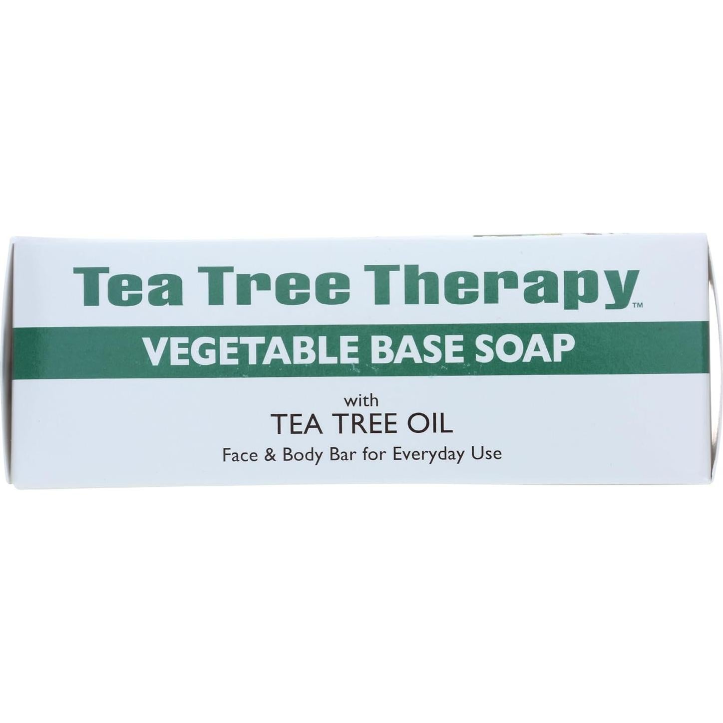 Jabón de Base Vegetal Tea Tree Therapy 110g Cuidado Piel