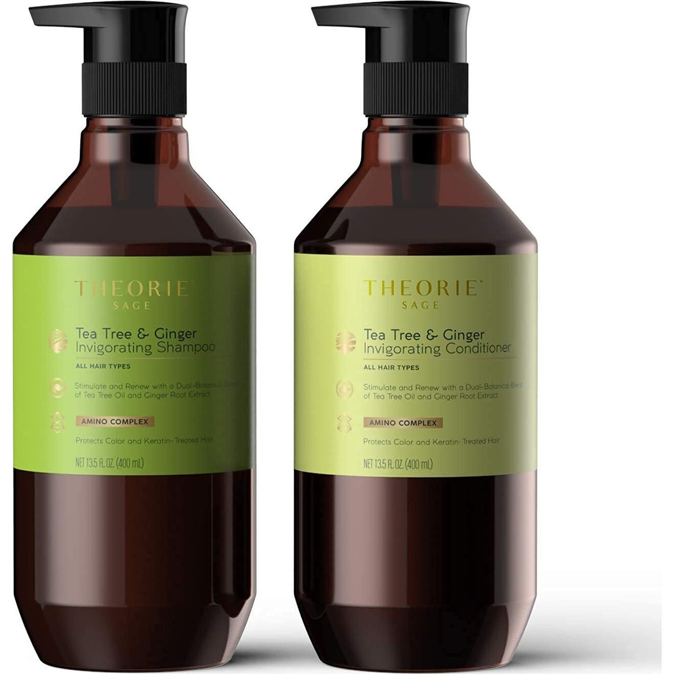 Champú Estimulante Theorie 800mL Árbol de Té y Jengibre