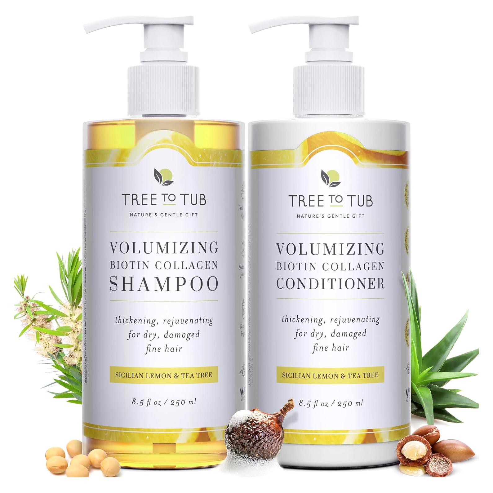 Set Champú y Acondicionador Biotina Tree To Tub 600ml