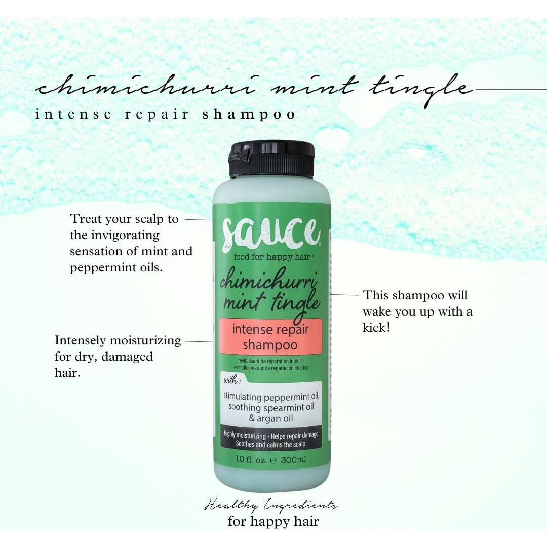 Champú Reparador Intenso Sauce Beauty 300ml Menta Argán