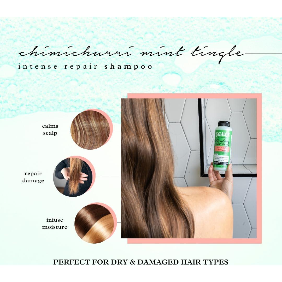 Champú Reparador Intenso Sauce Beauty 300ml Menta Argán