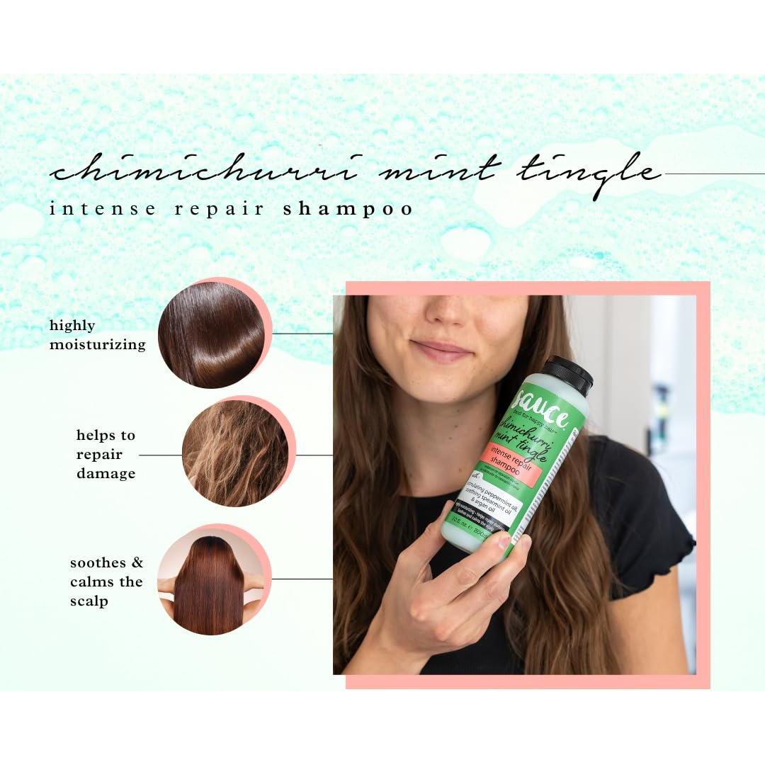 Champú Reparador Intenso Sauce Beauty 300ml Menta Argán