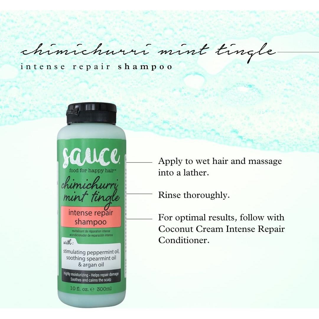 Champú Reparador Intenso Sauce Beauty 300ml Menta Argán
