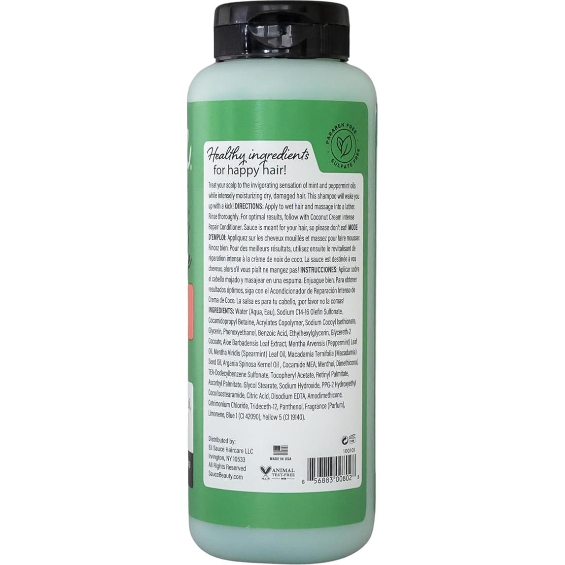 Champú Reparador Intenso Sauce Beauty 300ml Menta Argán