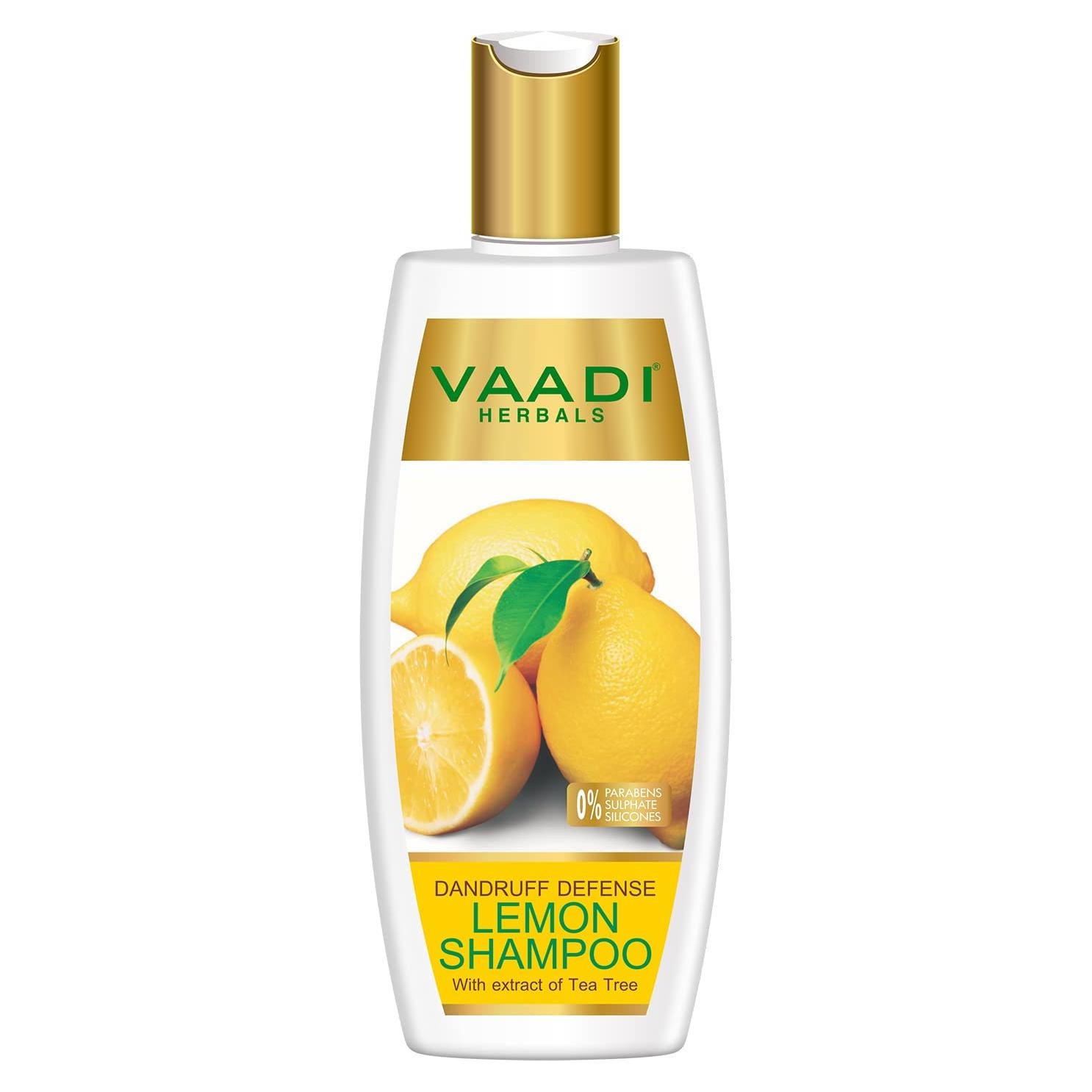 Champú Limón Vaadi Herbals 335g - Anticaspa Natural