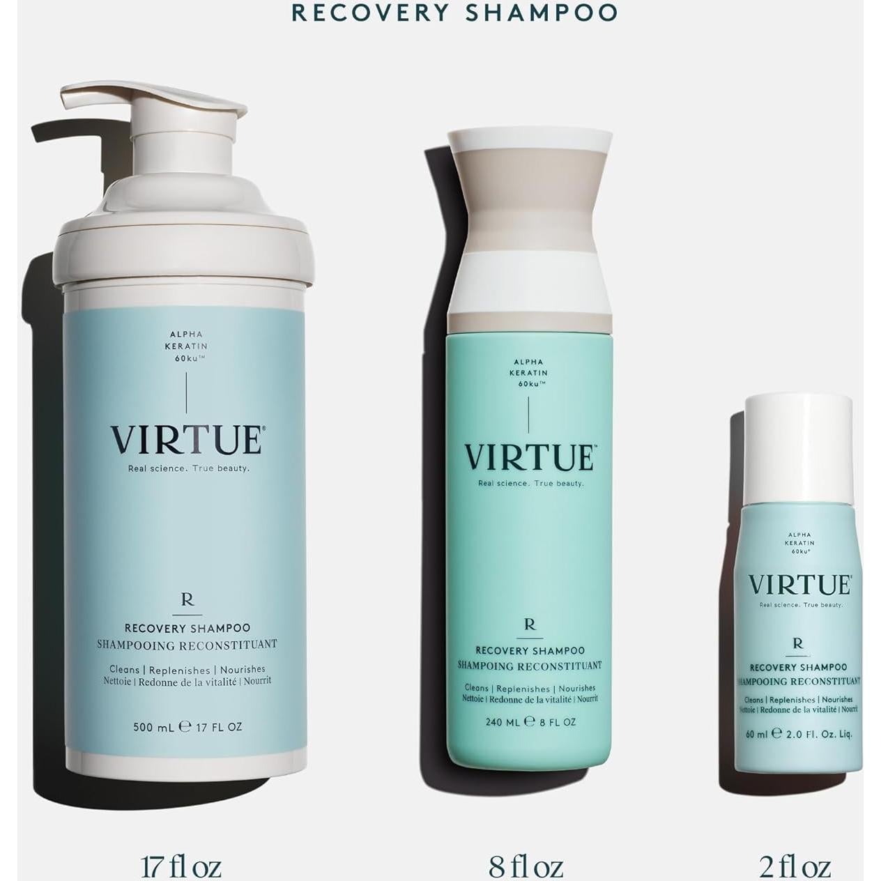 Champú Sin Sulfatos VIRTUE Recovery 295g Queratina Baobab