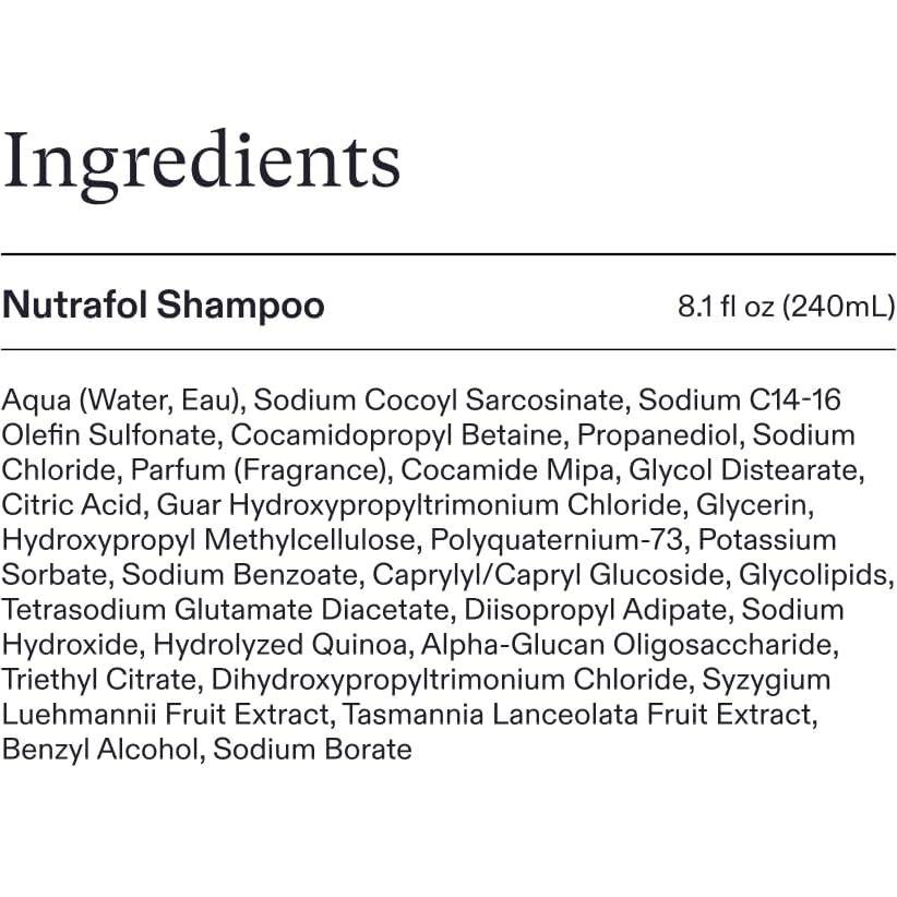 Champú Nutrafol 240ml para Cabello Fino - Hidratante y Voluminizador