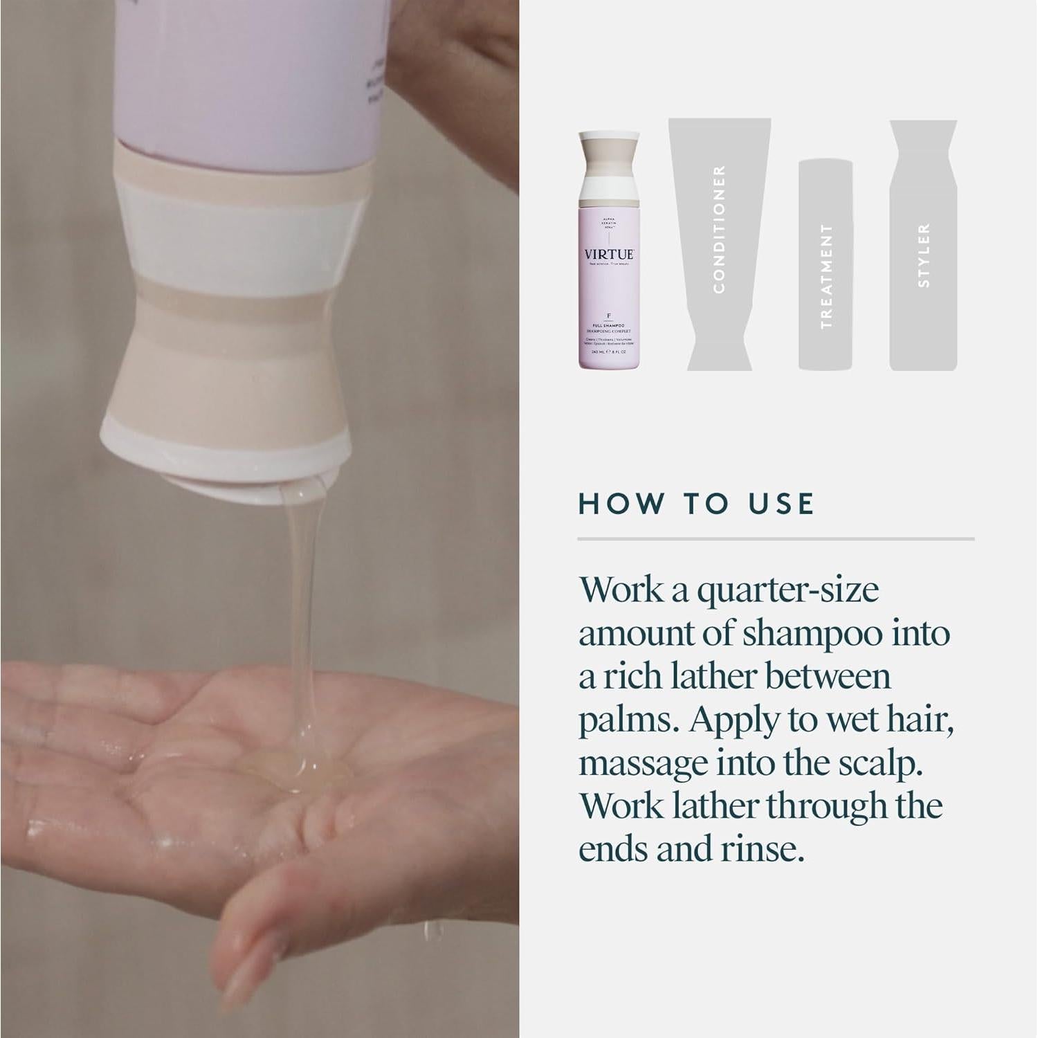 Champú Voluminizador Sin Sulfatos Virtue 226g - Todo Tipo Cabello