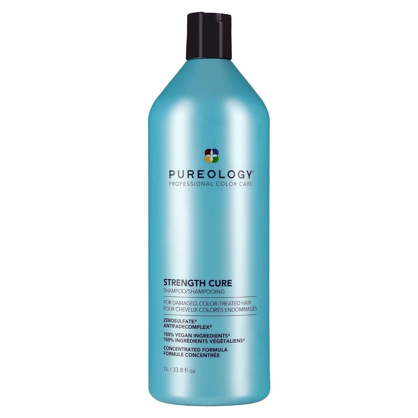 Champú Pureology Strength Cure 1L - Cabello Dañado y Color