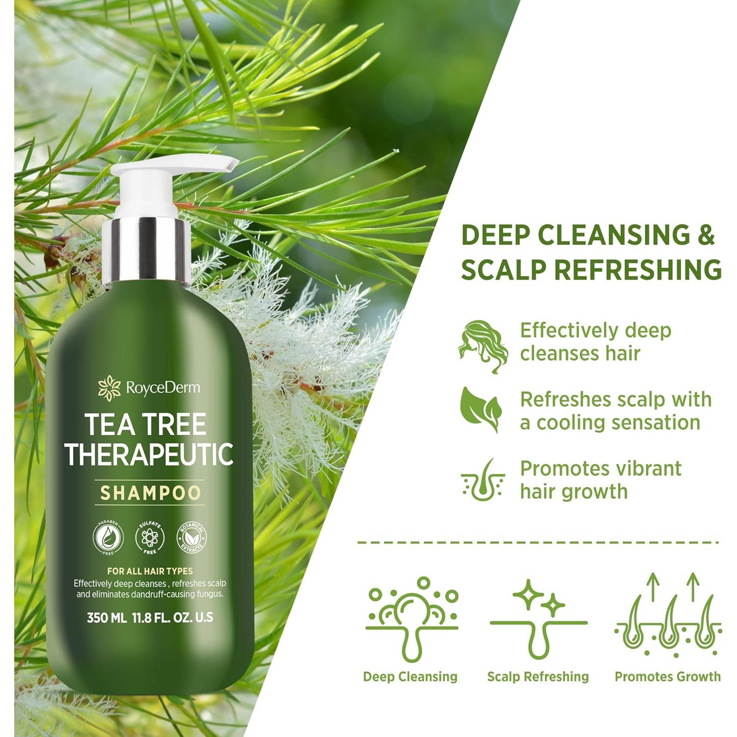 Conjunto Champú y Acondicionador Roycederm Árbol de Té 400ml