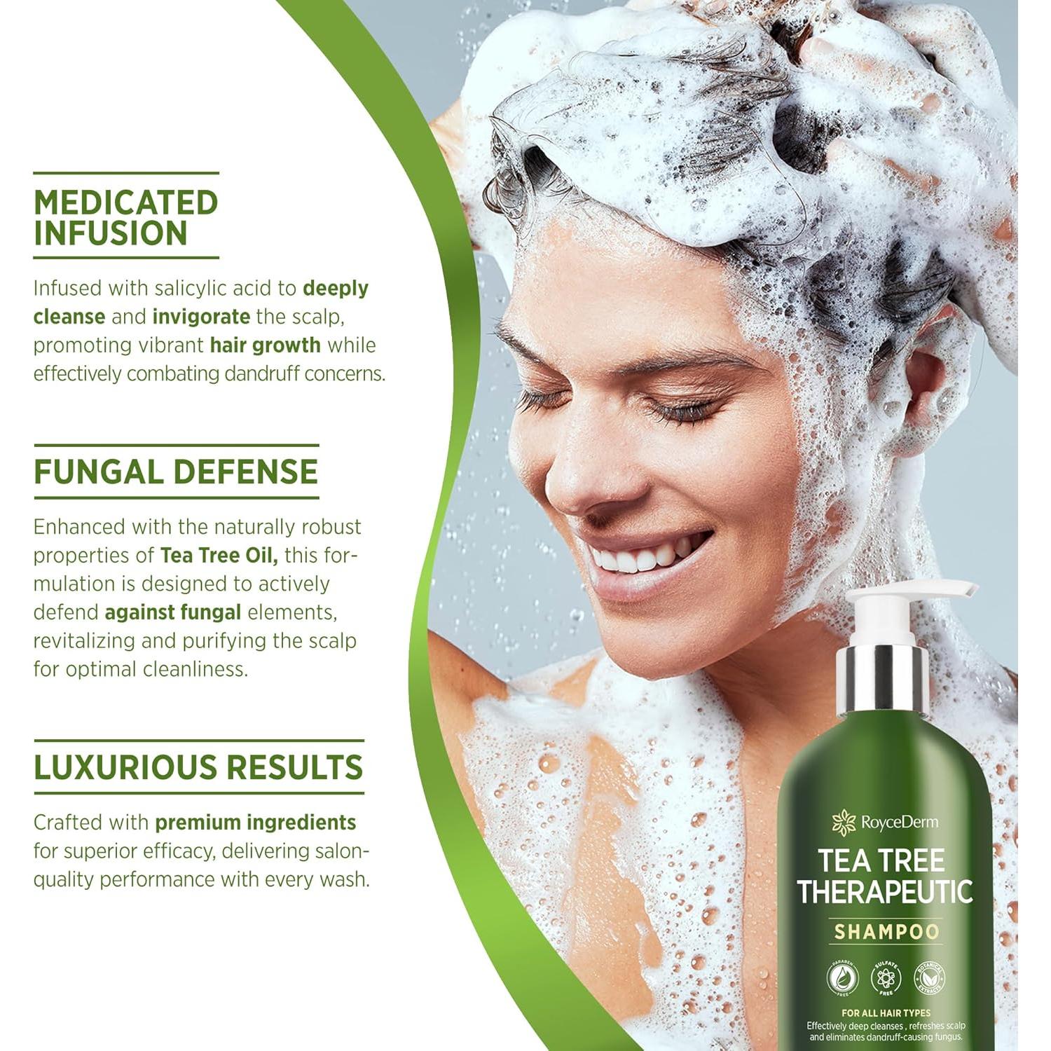 Conjunto Champú y Acondicionador Roycederm Árbol de Té 400ml