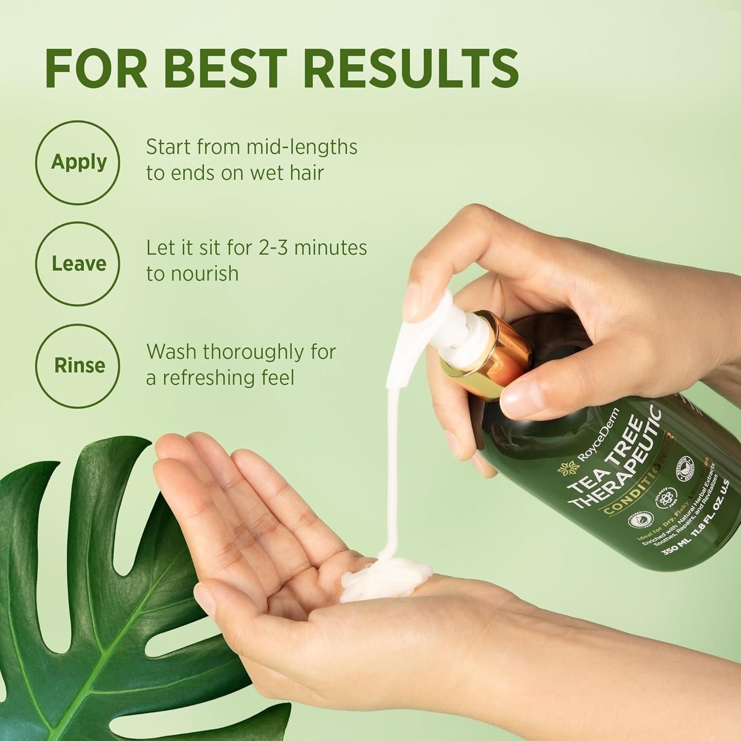 Conjunto Champú y Acondicionador Roycederm Árbol de Té 400ml