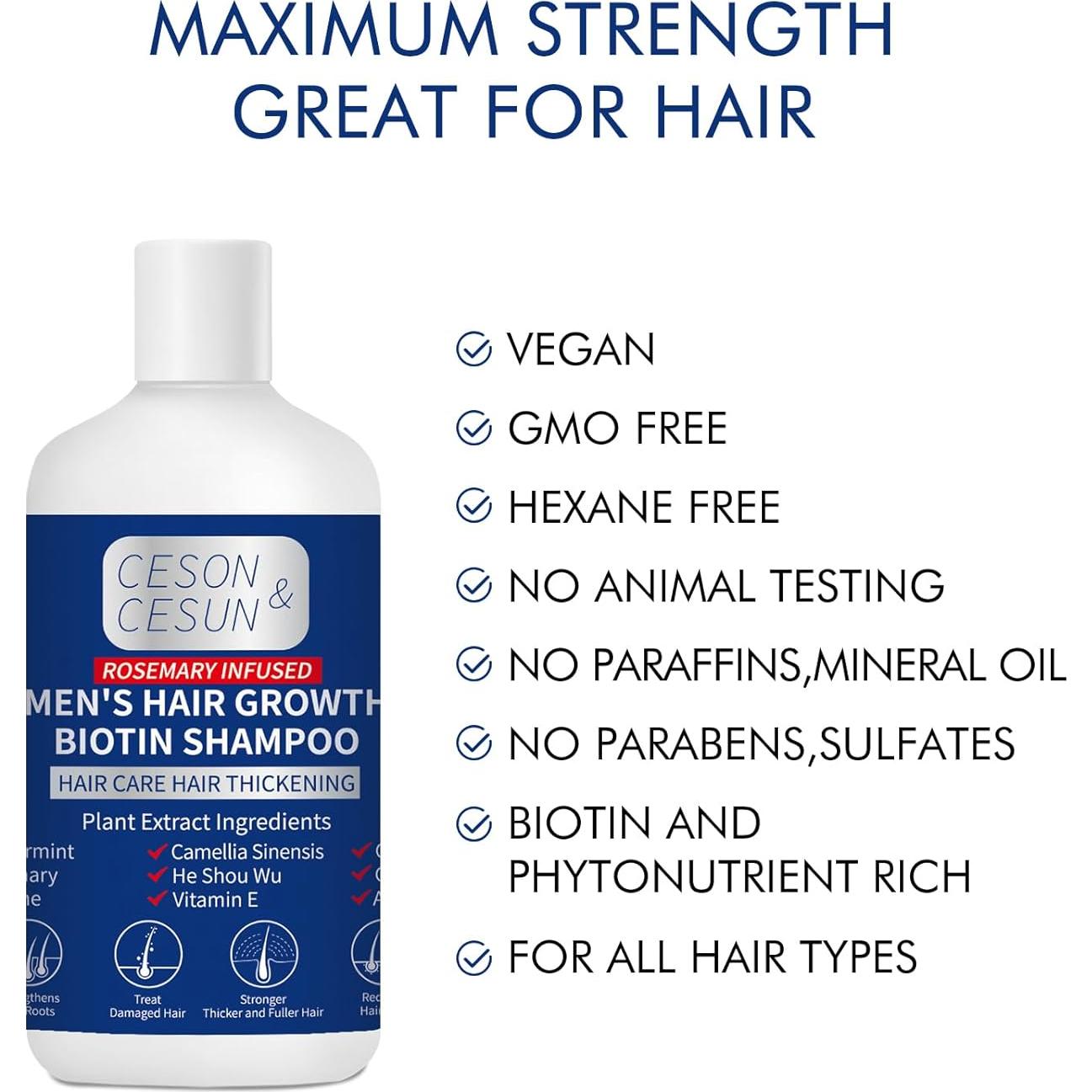 Champú Engrosante Ceson&Cesun 300 ml para Hombres y Mujeres