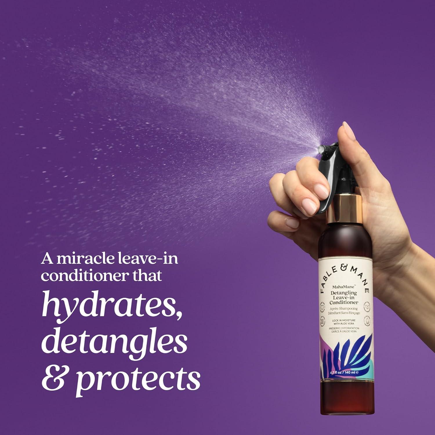 Acondicionador Sin Enjuague Fable & Mane 133g - Hidratante UV y Calor