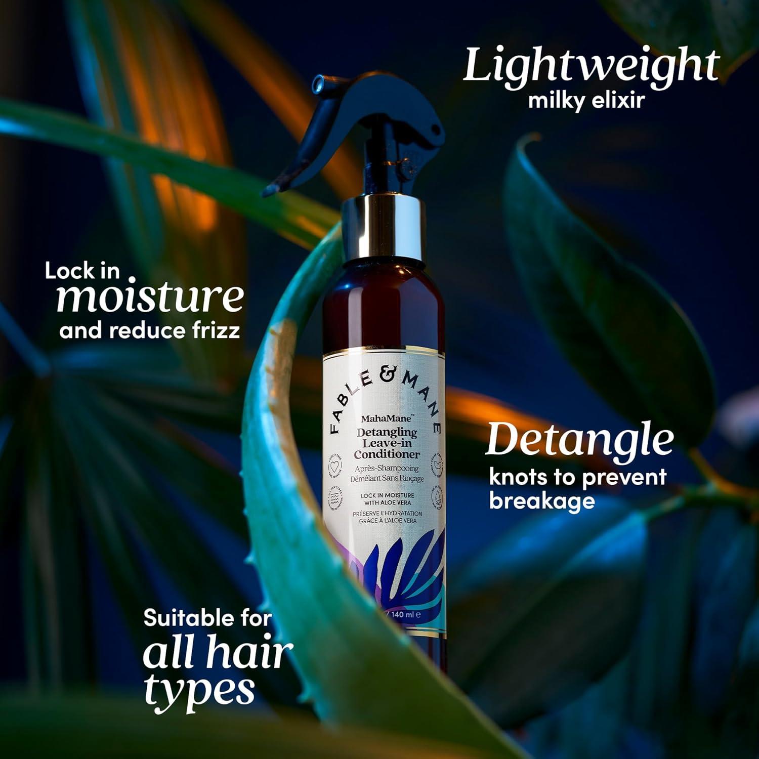 Acondicionador Sin Enjuague Fable & Mane 133g - Hidratante UV y Calor