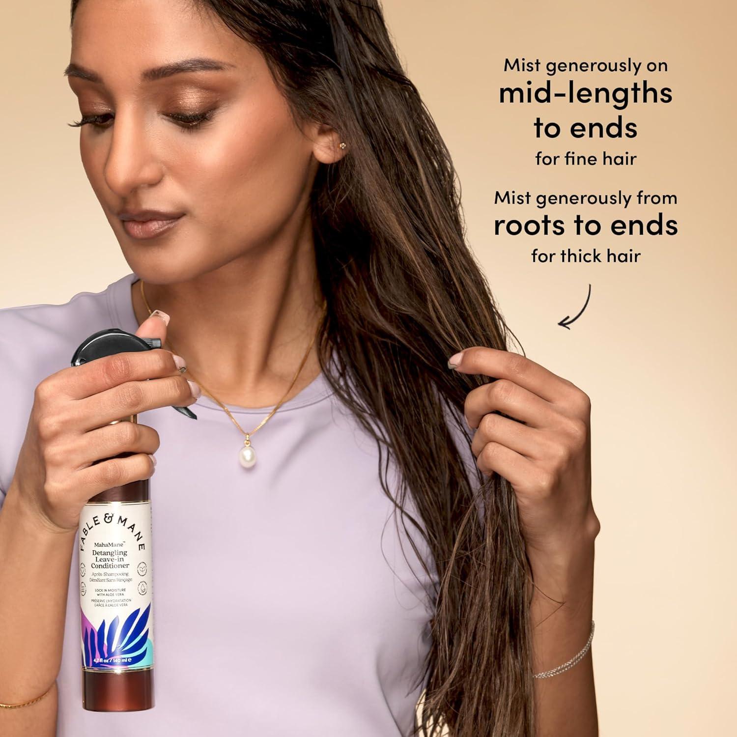 Acondicionador Sin Enjuague Fable & Mane 133g - Hidratante UV y Calor