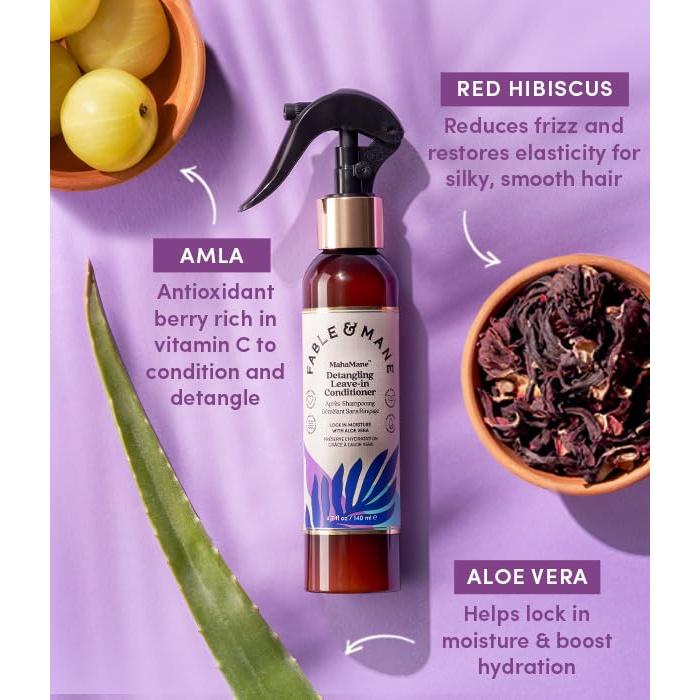 Acondicionador Sin Enjuague Fable & Mane 133g - Hidratante UV y Calor