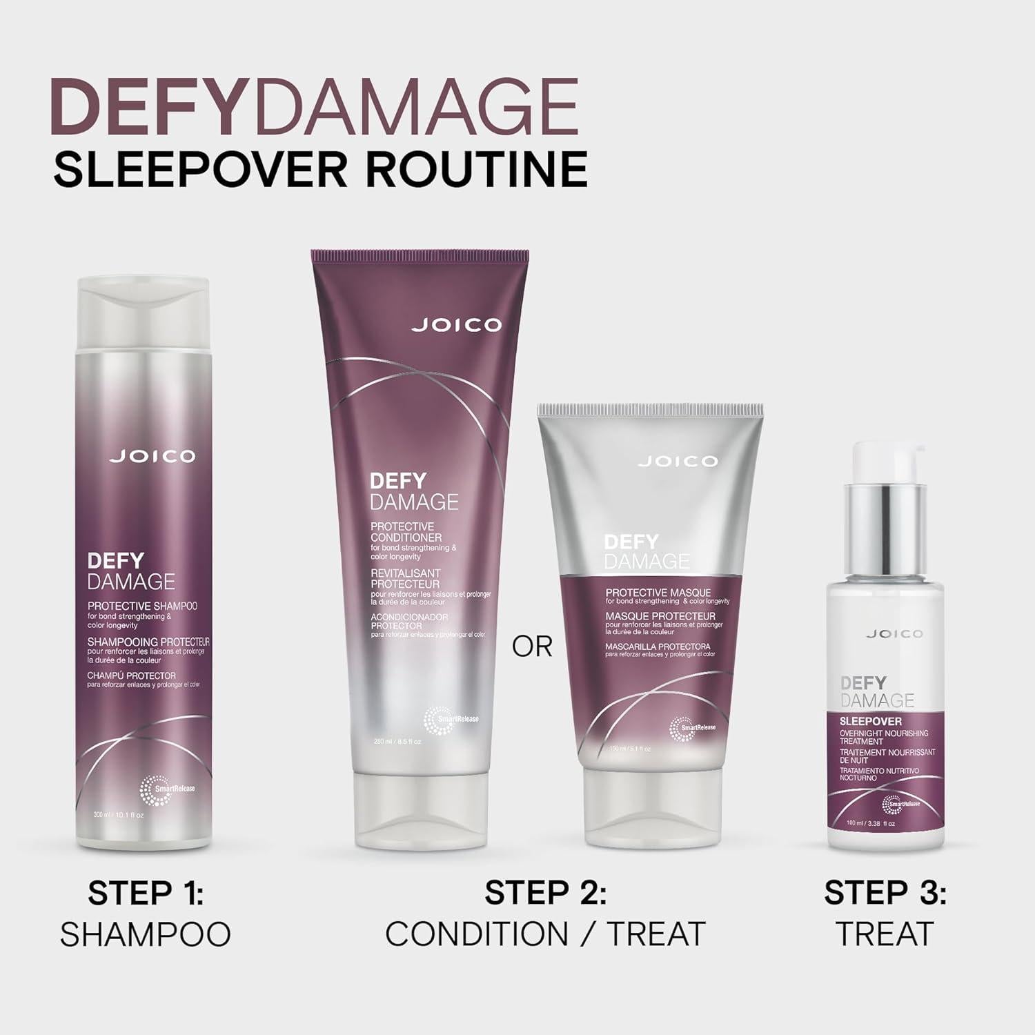 Tratamiento Nocturno Joico Defy Damage 100 ml - Suaviza y Fortalece