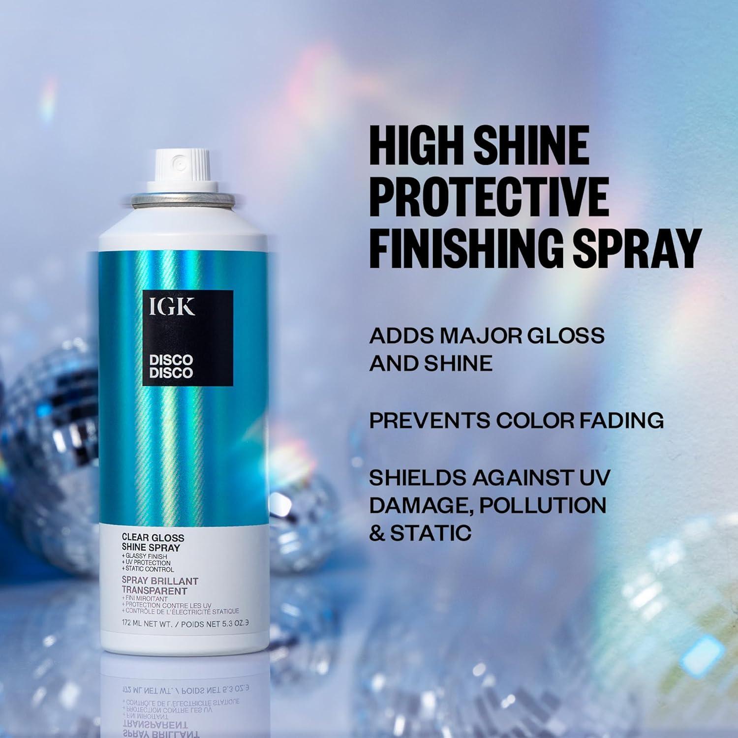 Spray Brillo IGK Disco Disco 172 ml Acabado Ligero