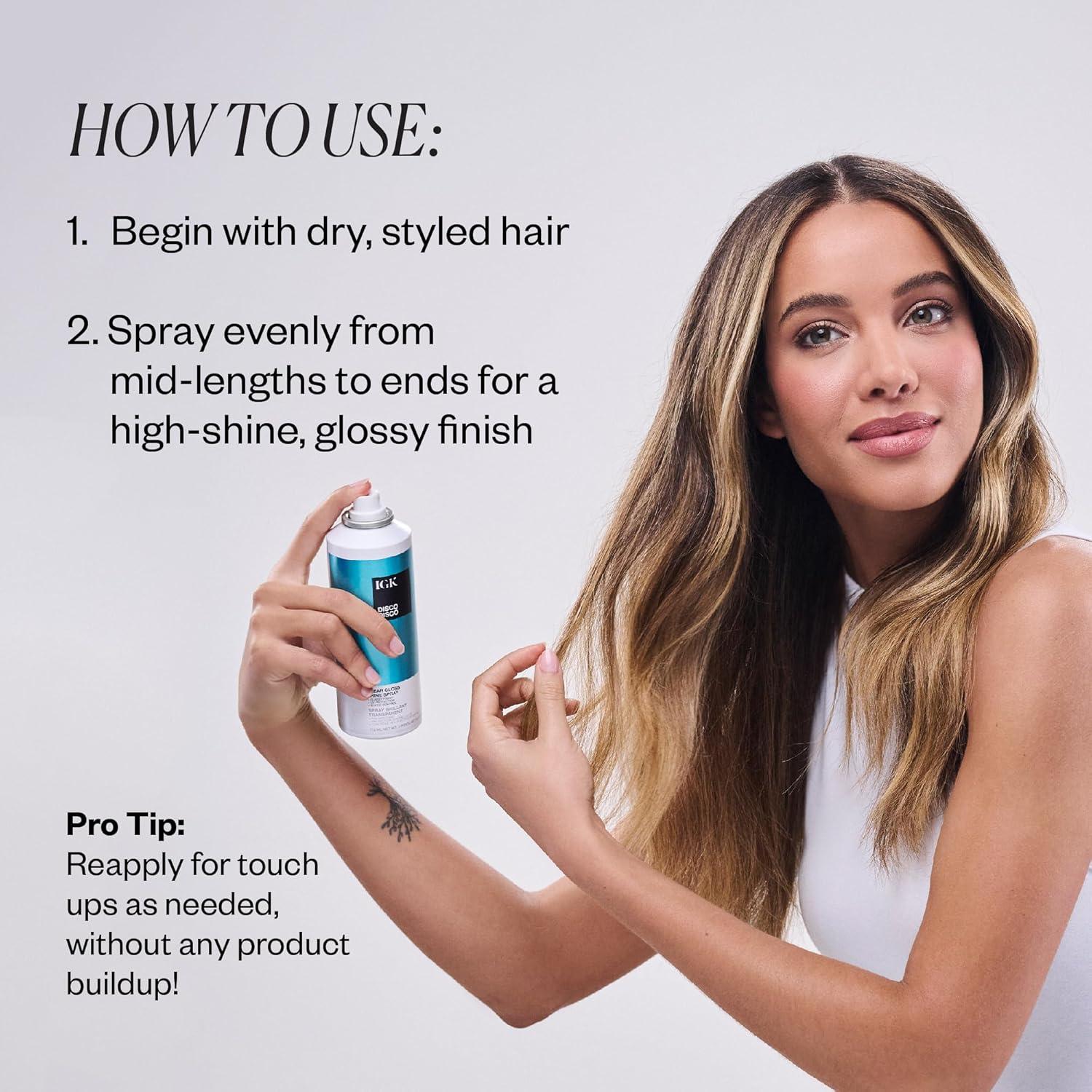 Spray Brillo IGK Disco Disco 172 ml Acabado Ligero