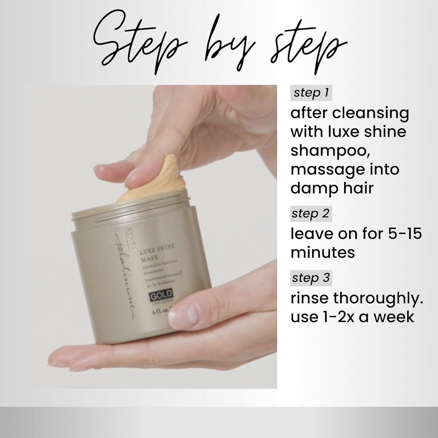 Mascarilla Acondicionadora Kenra Platinum Luxe Shine 170g