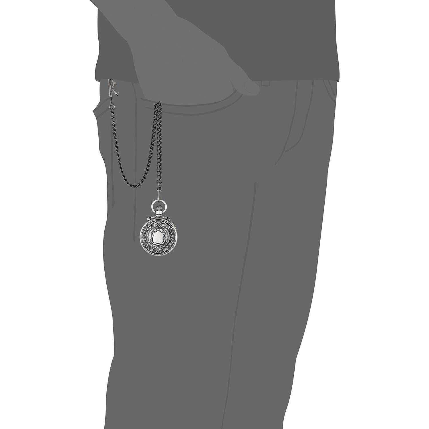 Reloj de Bolsillo Mecánico Charles-Hubert 3868-S Doble Caja