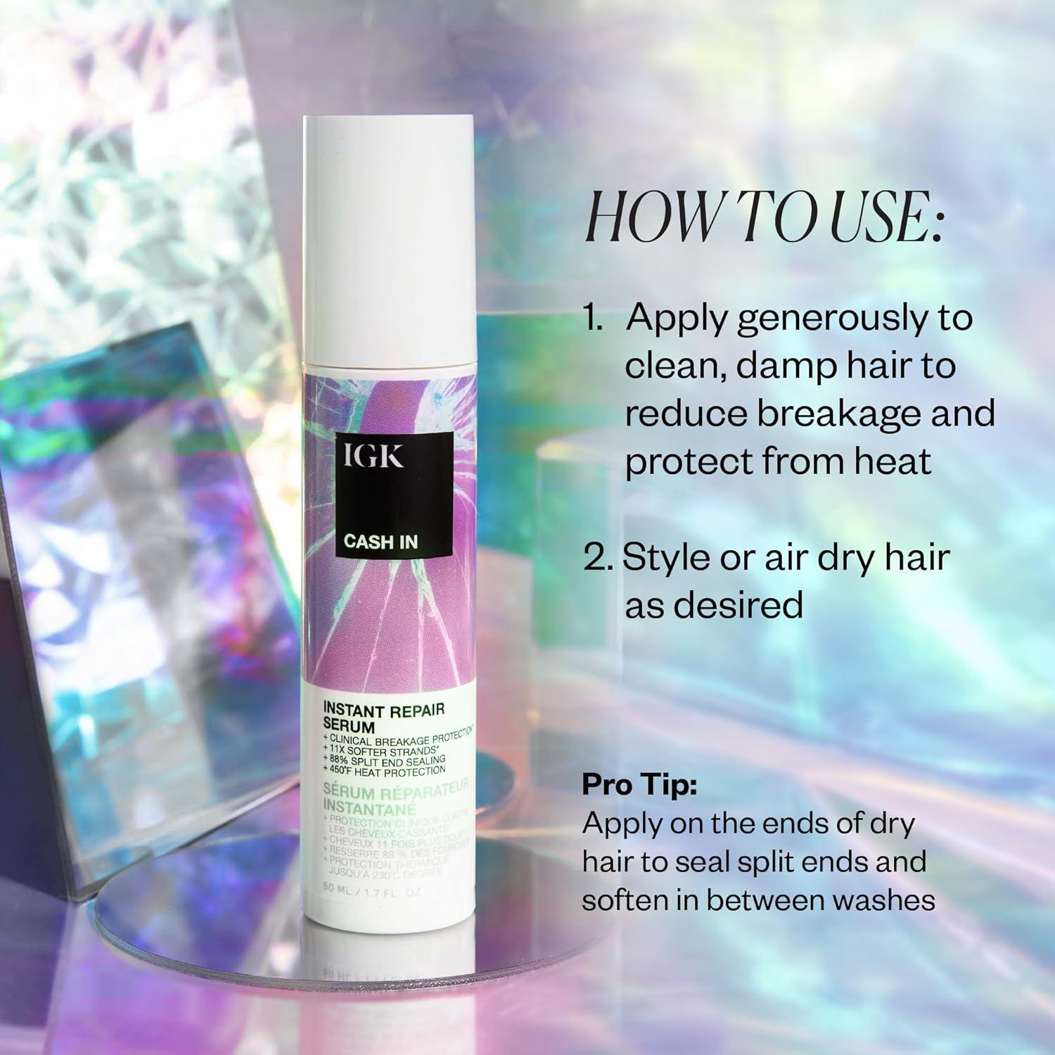 Suero Reparador Instantáneo IGK Cash In 50 ml