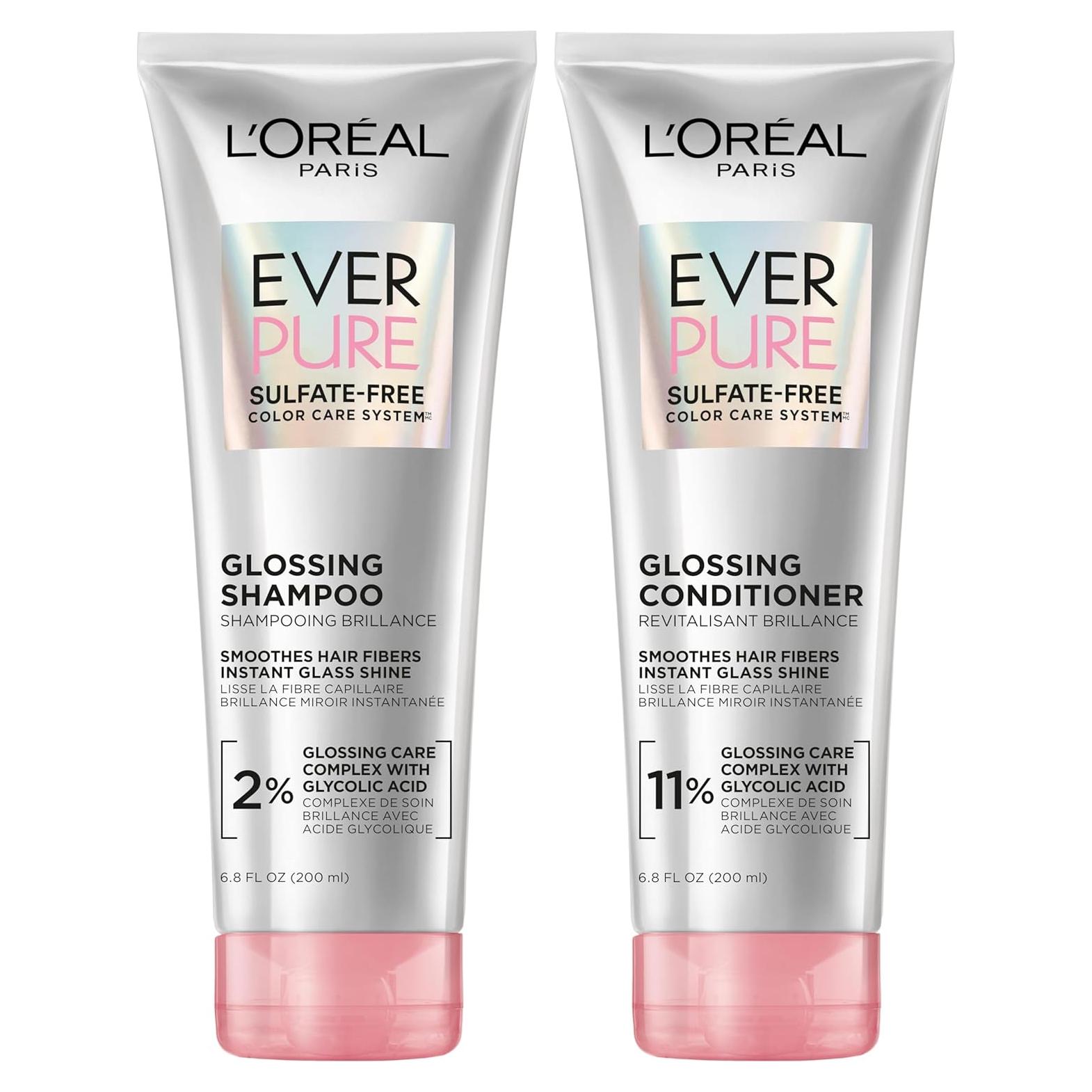 Conjunto Champú y Acondicionador L'Oreal Paris EverPure 1 Kit